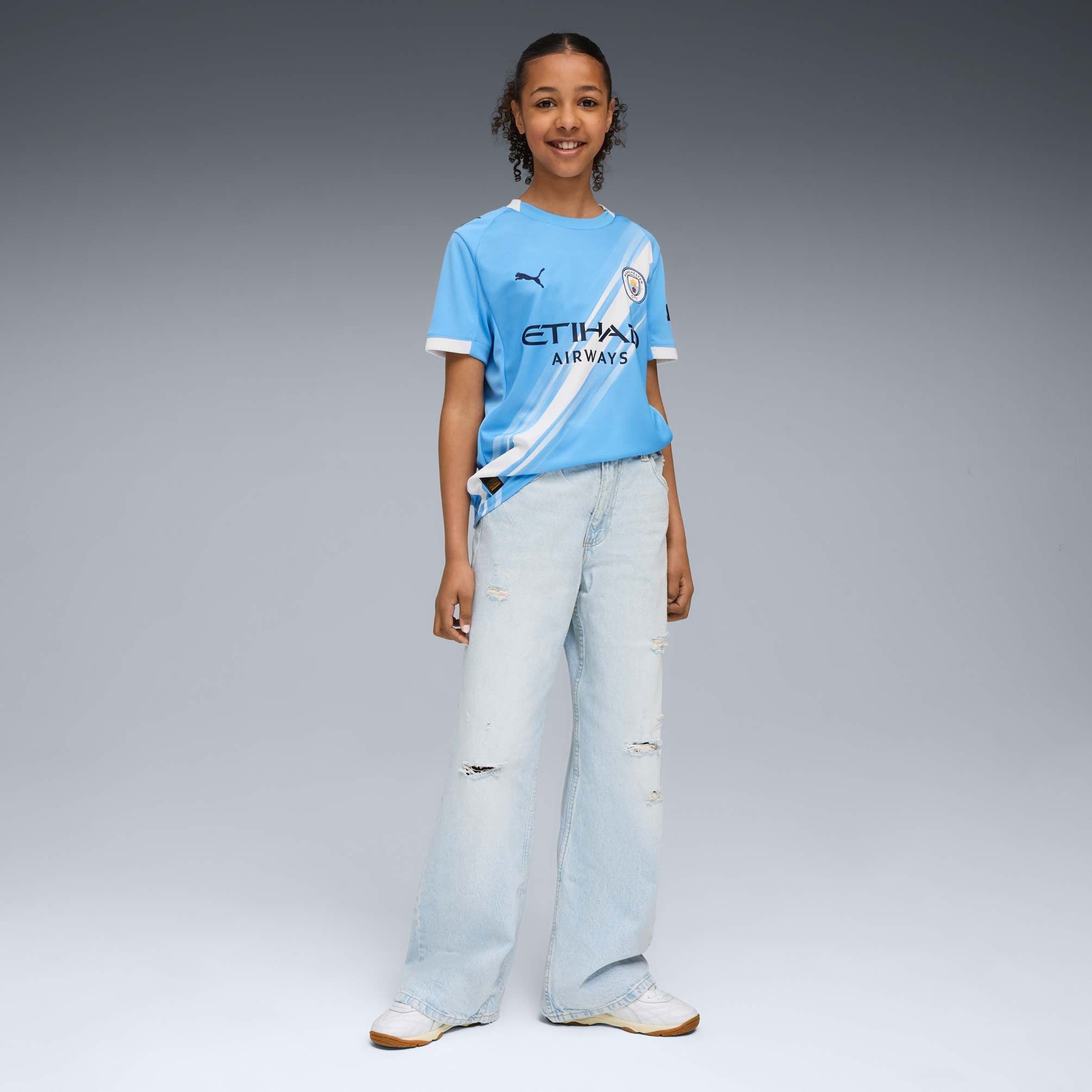 Manchester City 25/26 Home Jersey Jr. Licensed Jerseys Puma