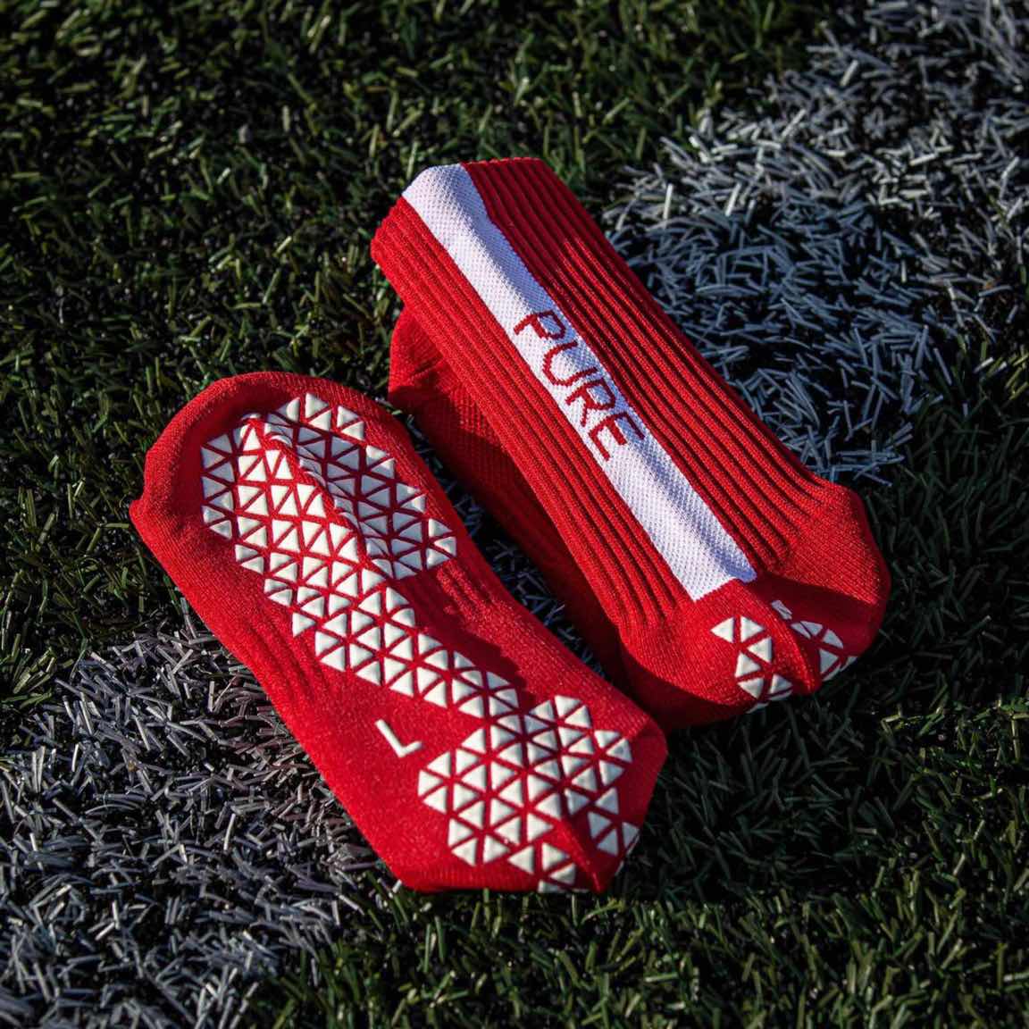 Pure Grip Socks Red Grip Socks Pure