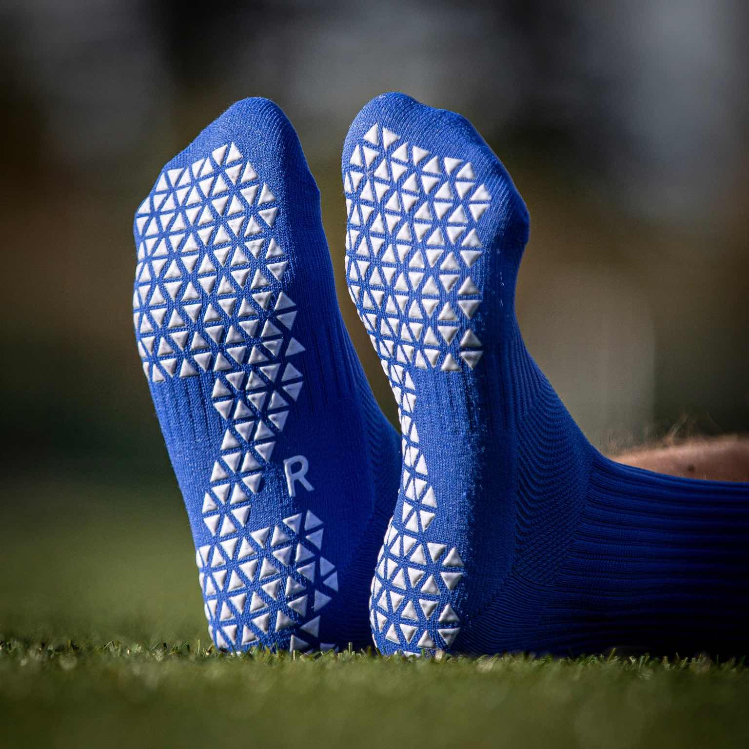 Pure Grip Socks Blue Grip Socks Pure