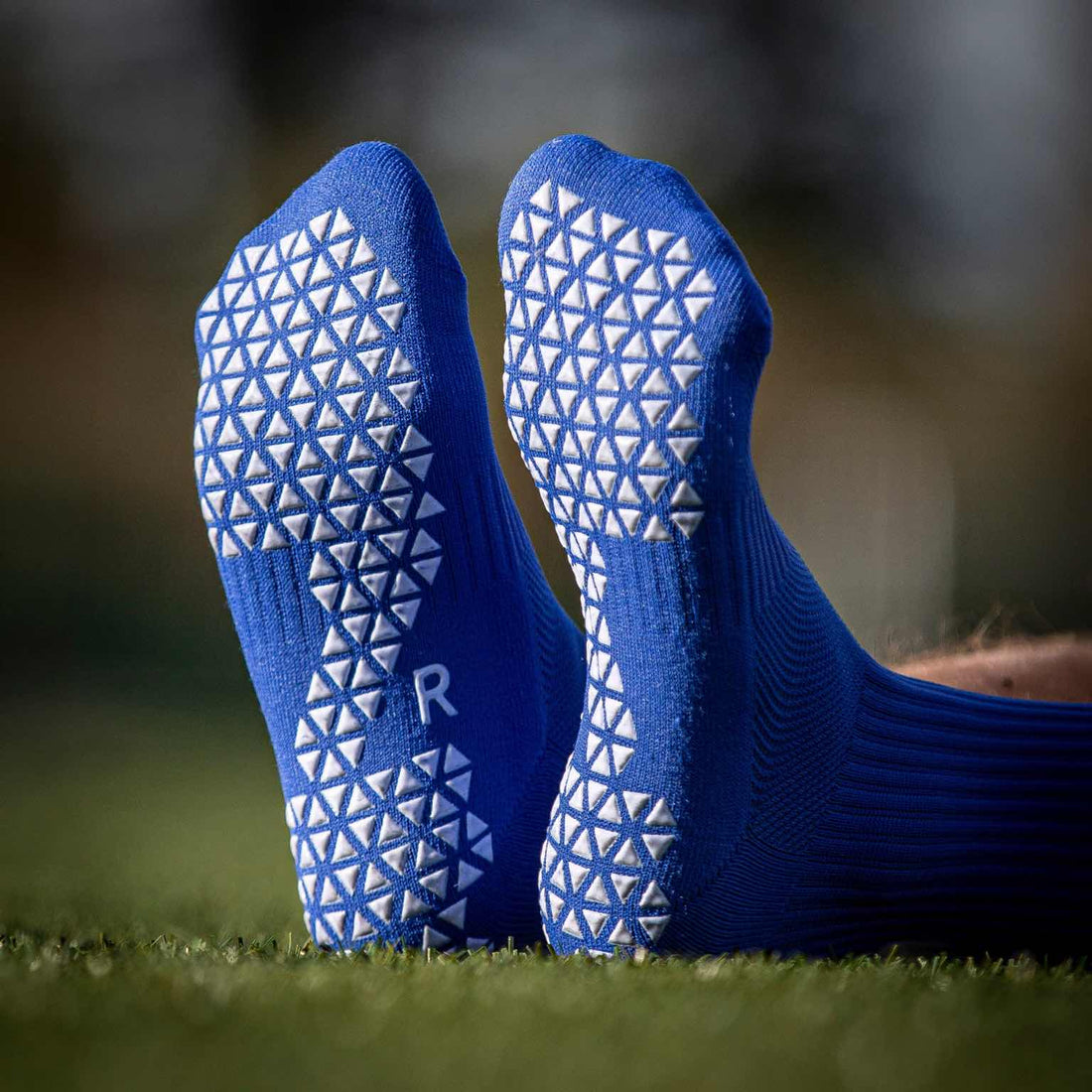 Pure Grip Socks Blue Grip Socks Pure