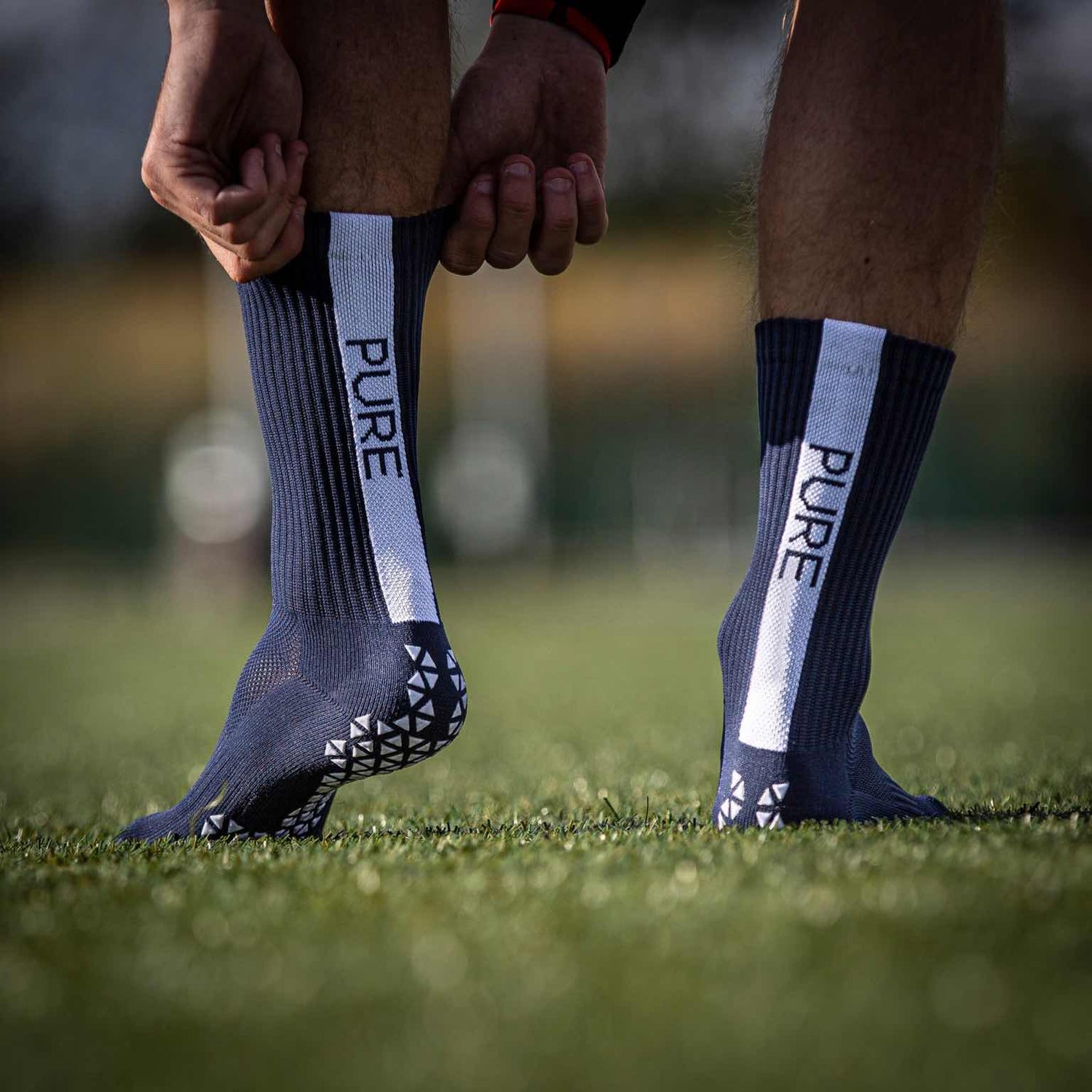 Pure Grip Socks Navy Grip Socks Pure