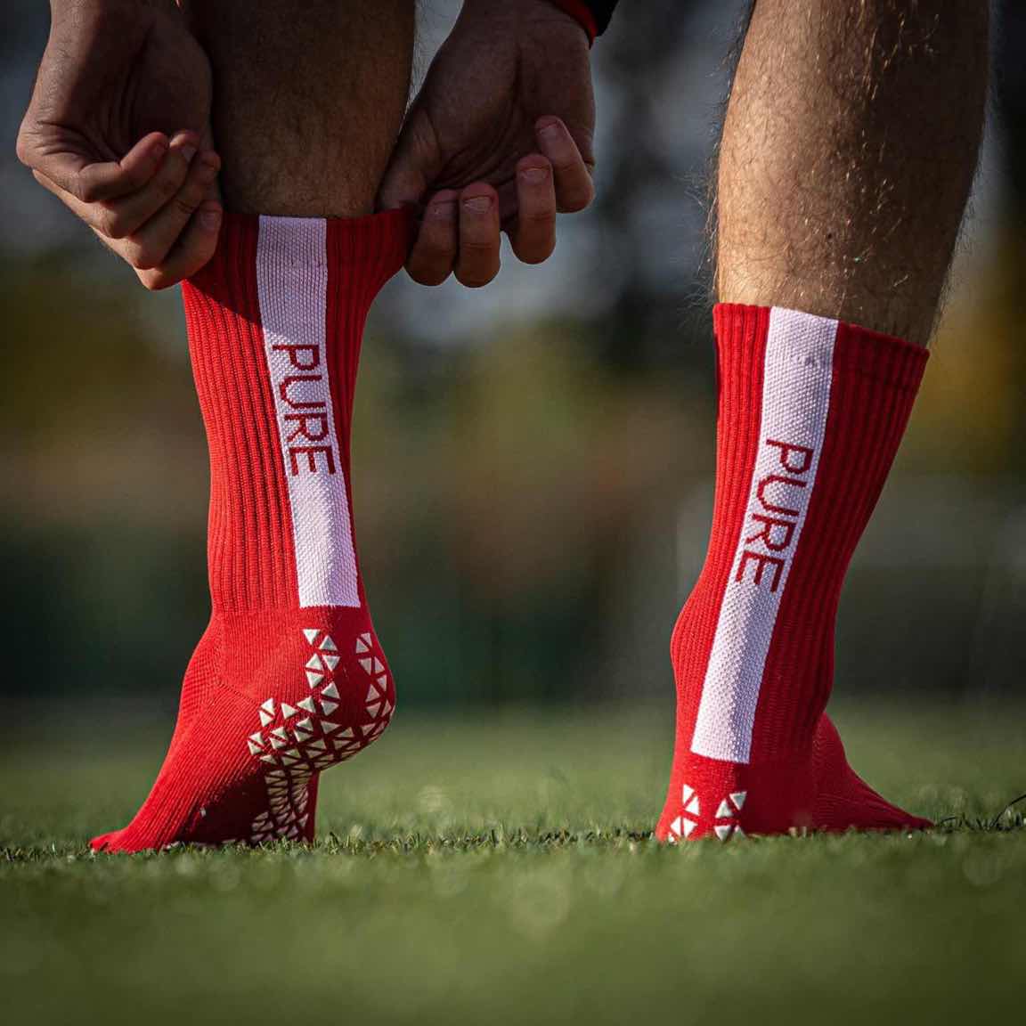 Pure Grip Socks Red Grip Socks Pure