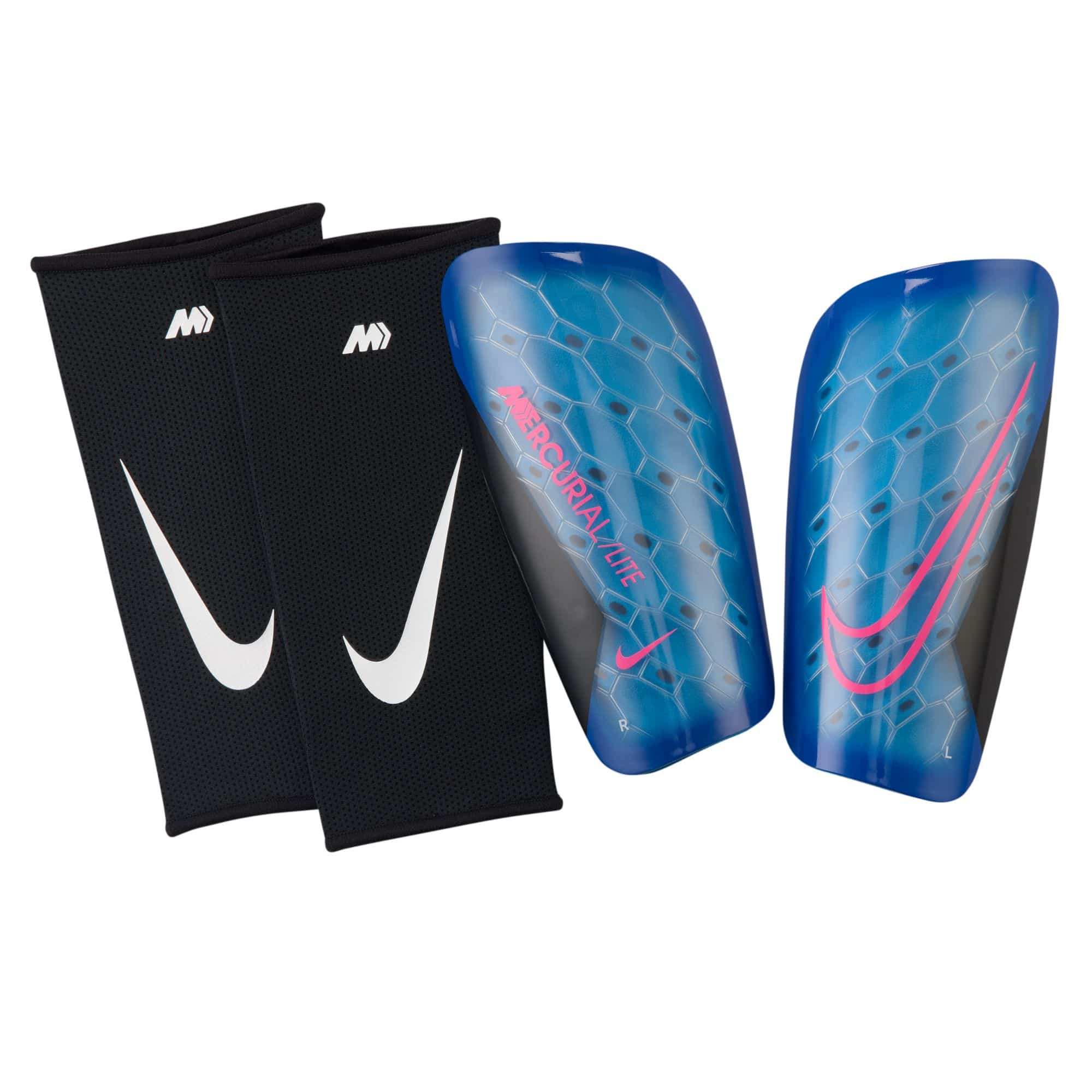 Nike Mercurial Lite Shin Guards Nike Blue / Pink XS