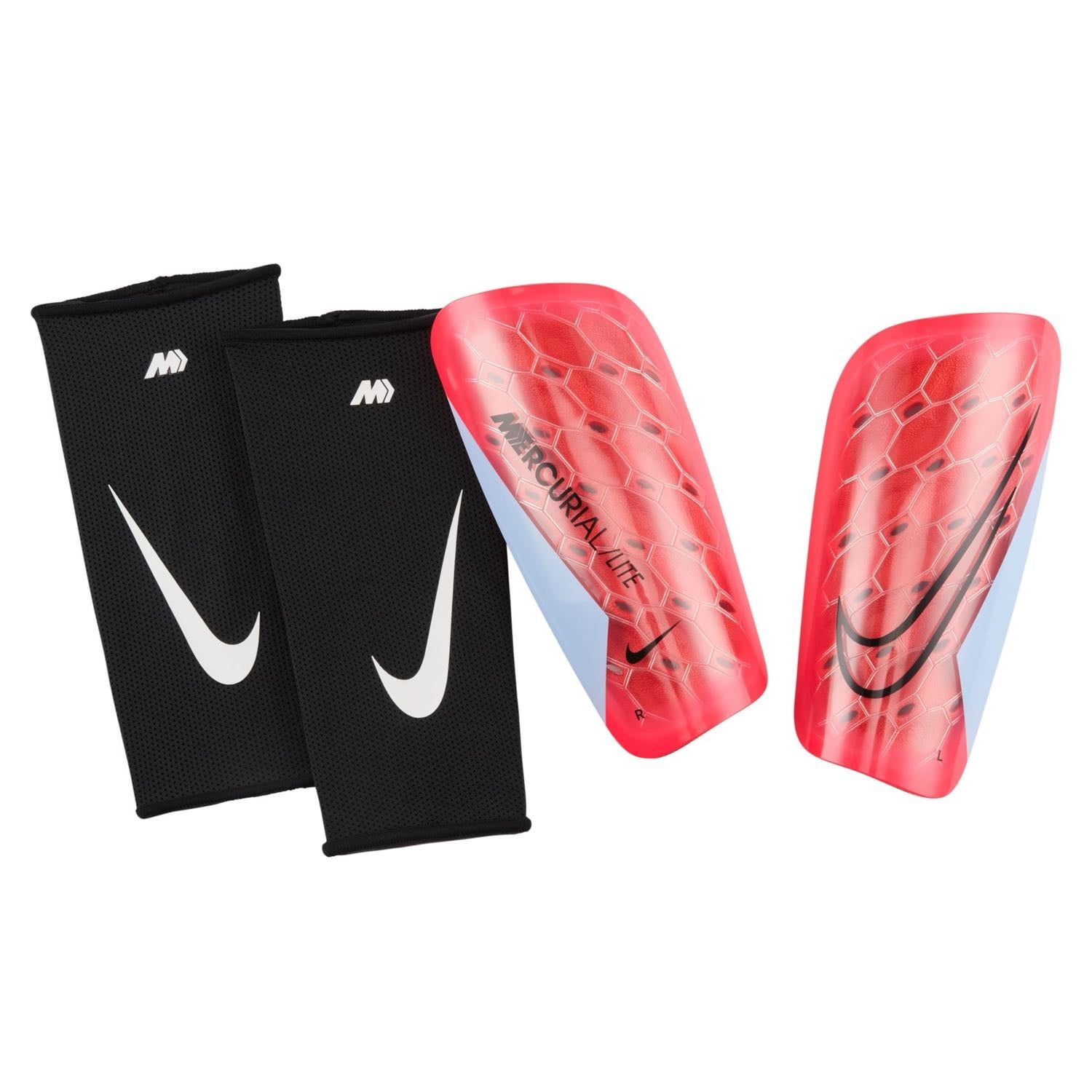 Nike Mercurial Lite Shin Guards Nike Red / Blue XS