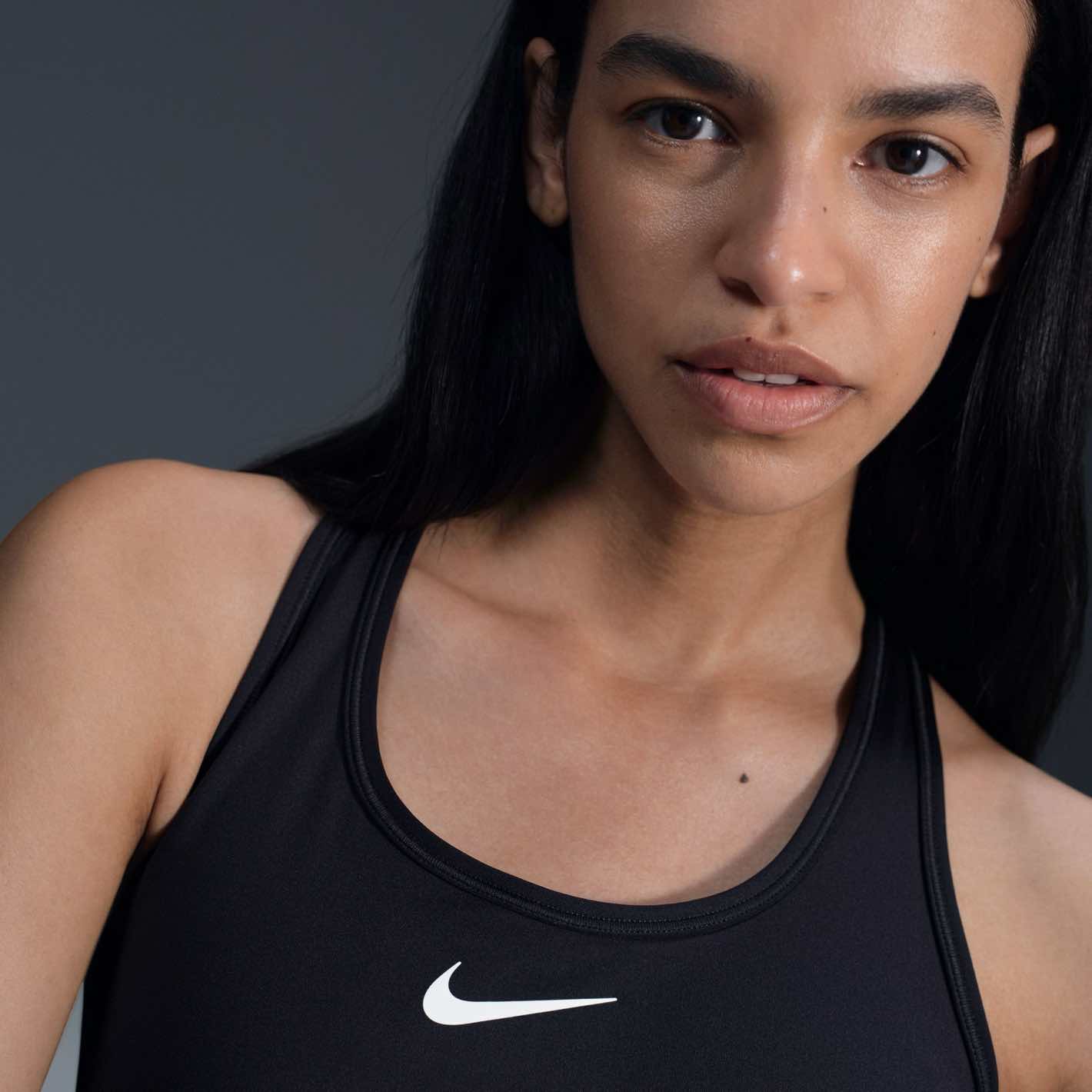 Nike Swoosh Medium Support Training Tops Nike
