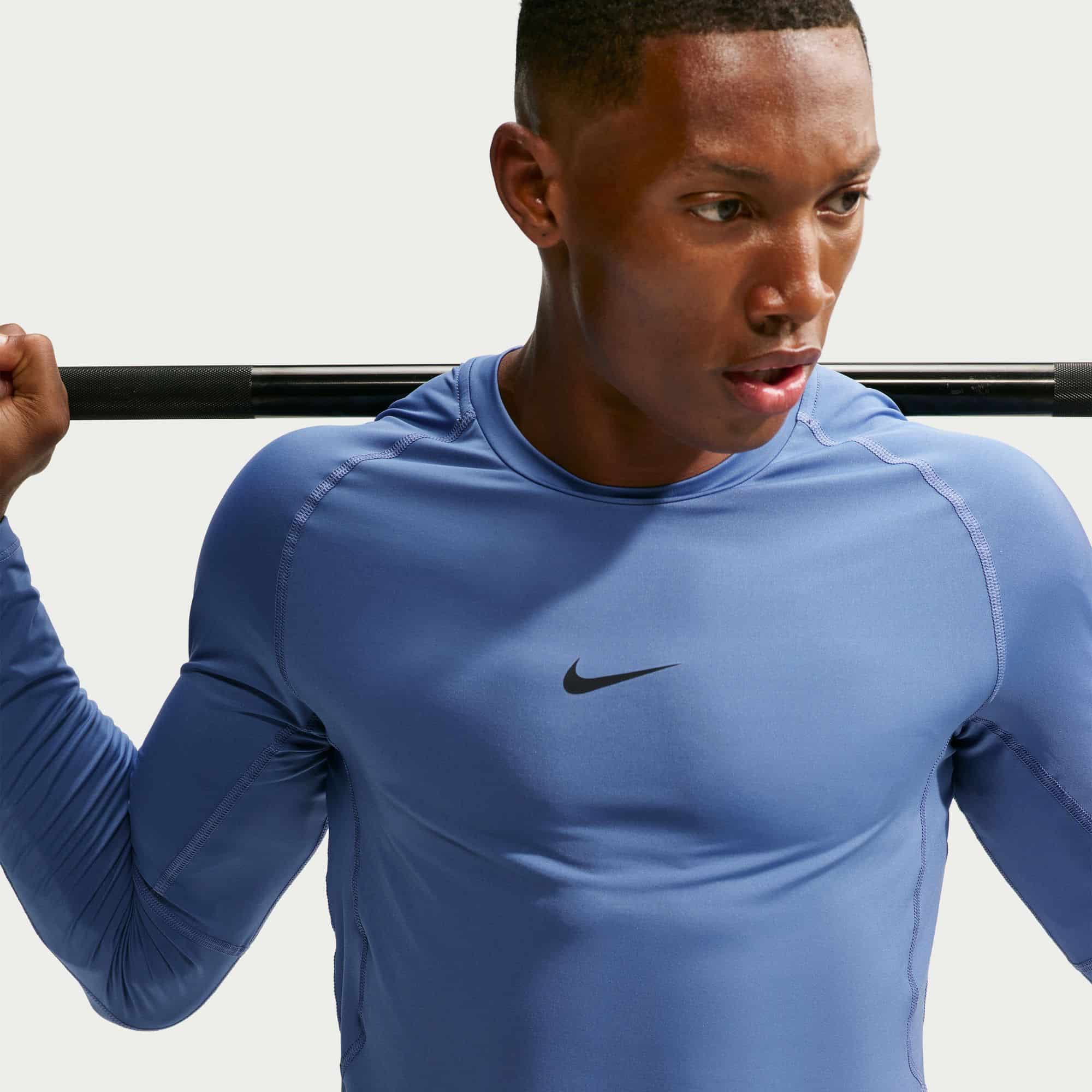 Nike Pro Long Sleeve Training Top Training Tops Nike Indigo S