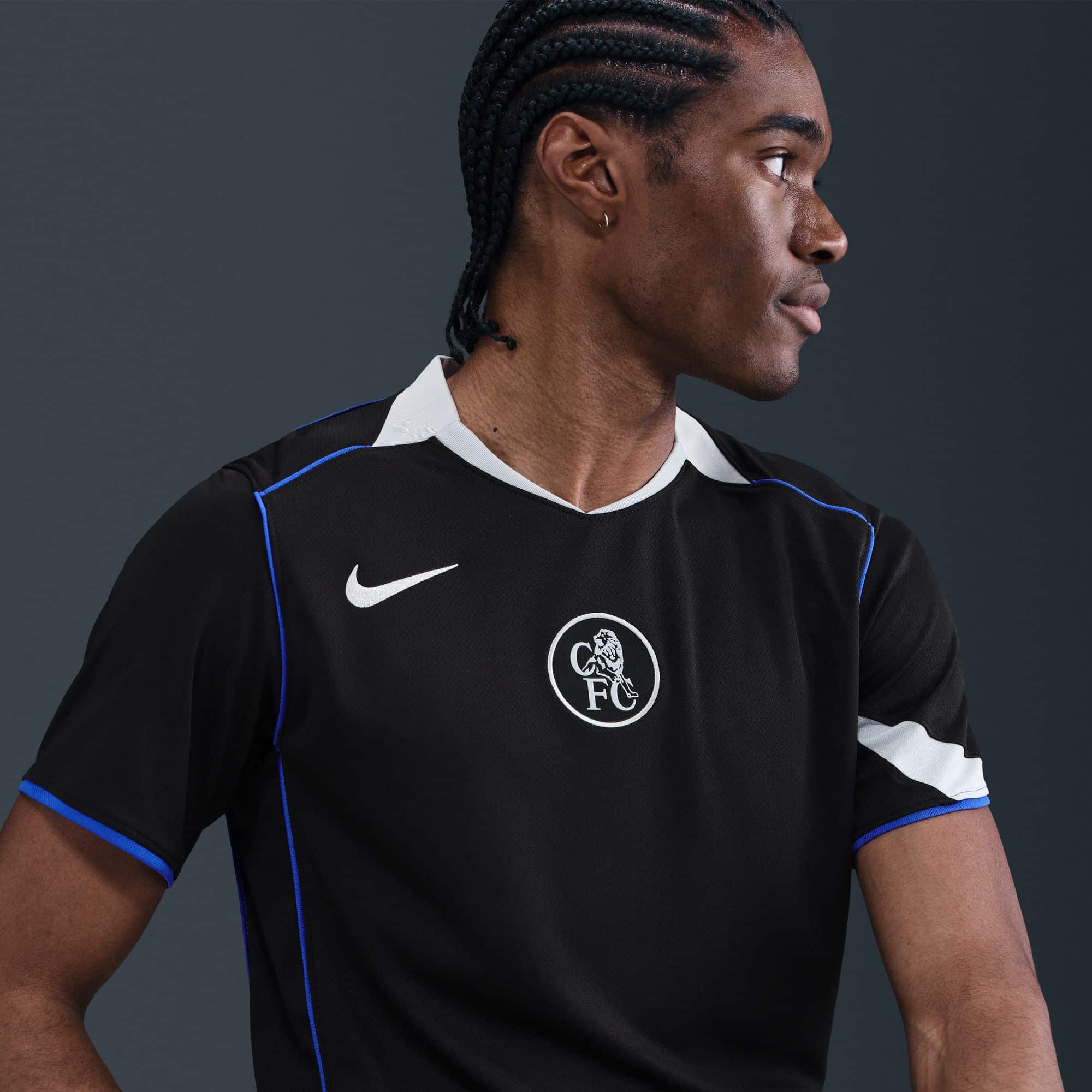 Chelsea FC 2025/26 Stadium Third Official Jerseys Nike Black S