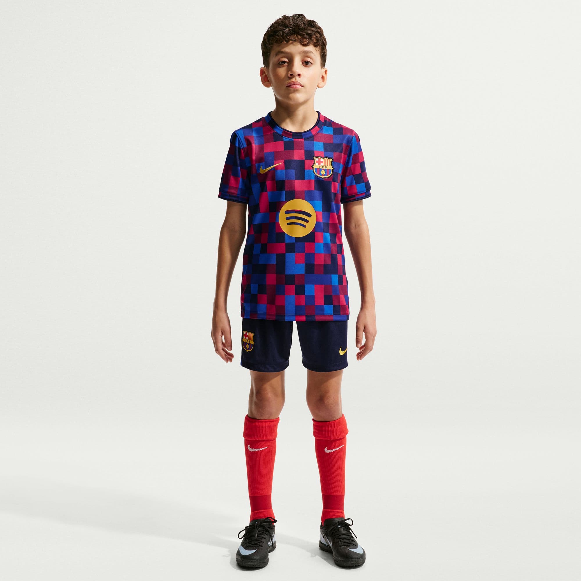 FC Barcelona Pre-Match Jersey Youth Pre-match Tops Nike