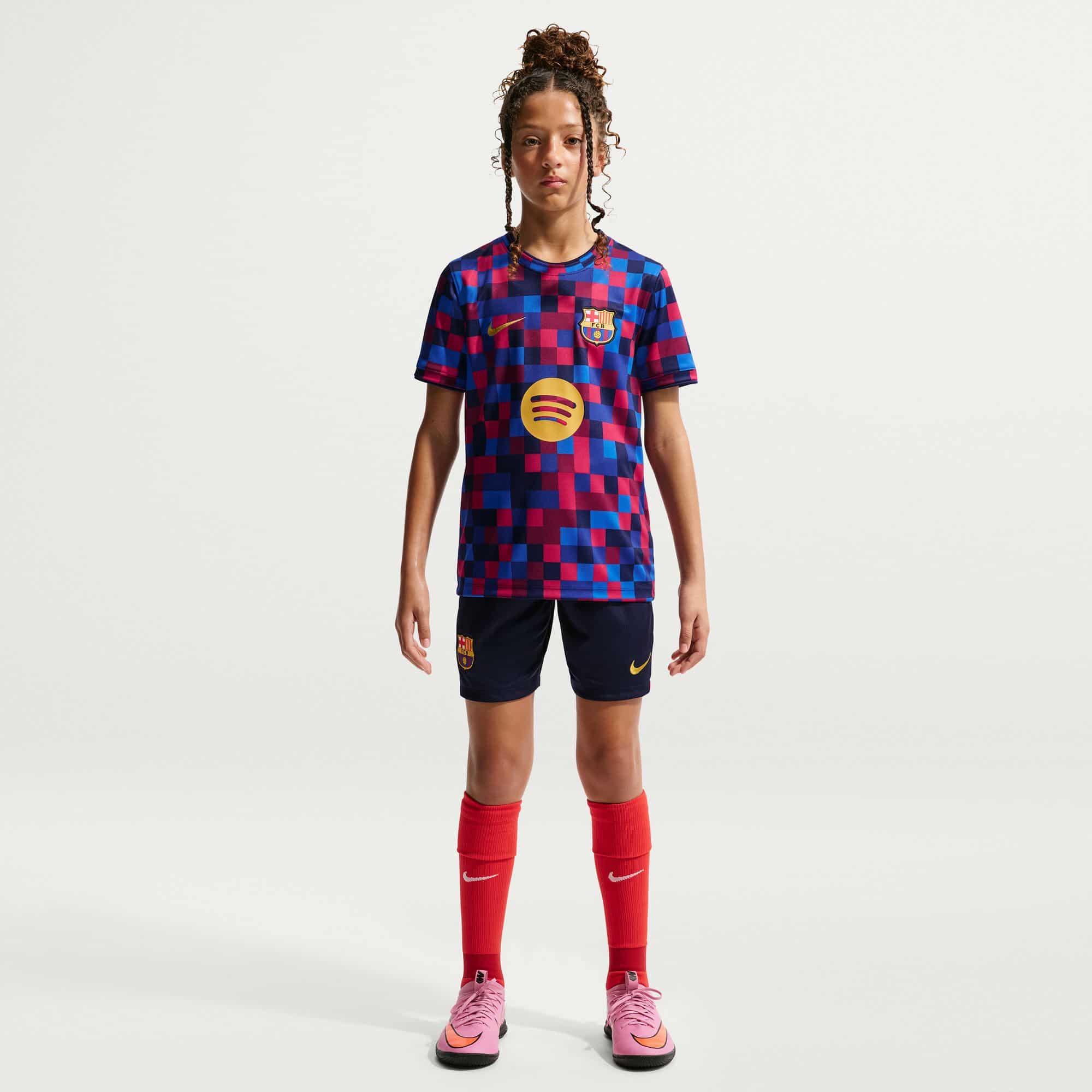 FC Barcelona Pre-Match Jersey Youth Pre-match Tops Nike