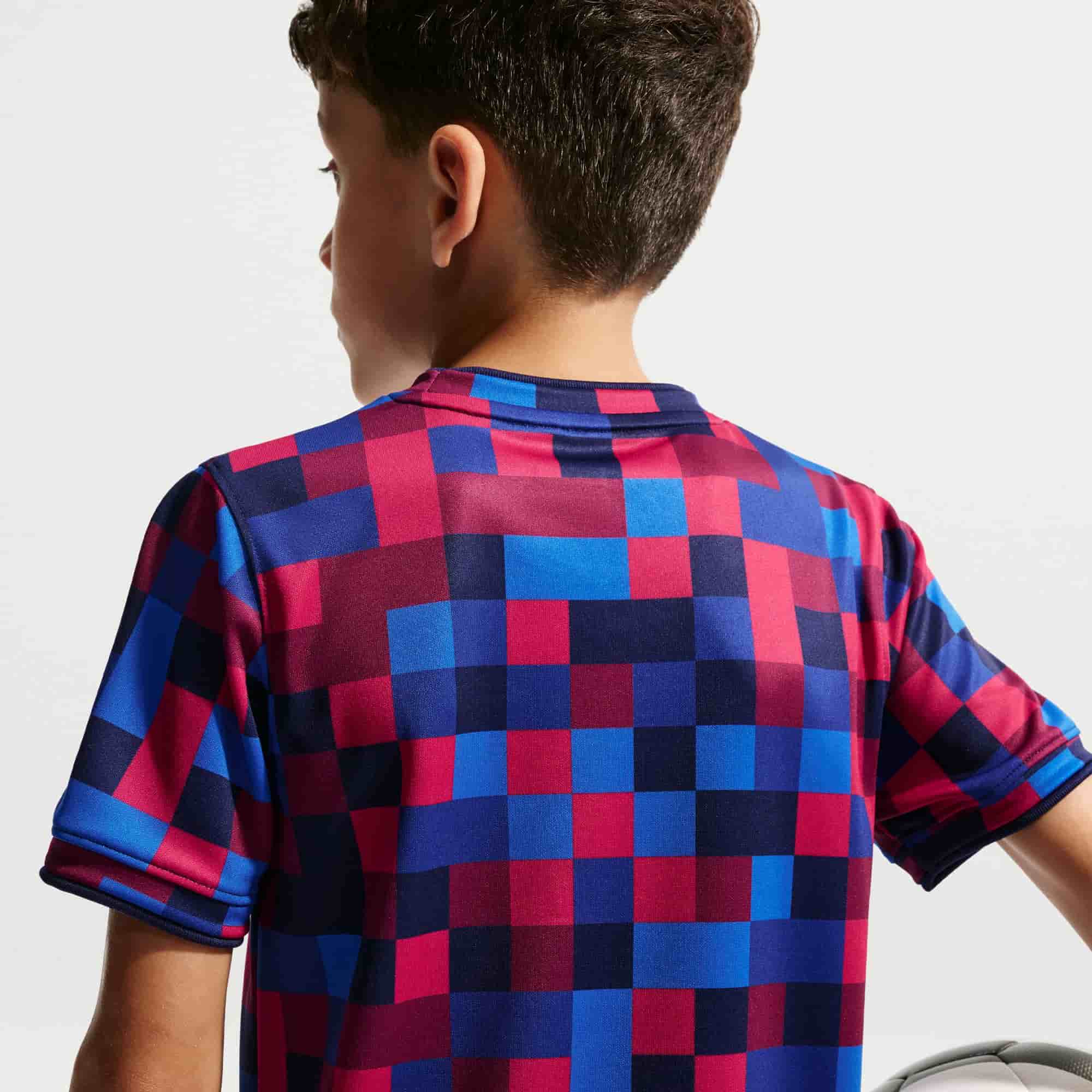 FC Barcelona Pre-Match Jersey Youth Pre-match Tops Nike