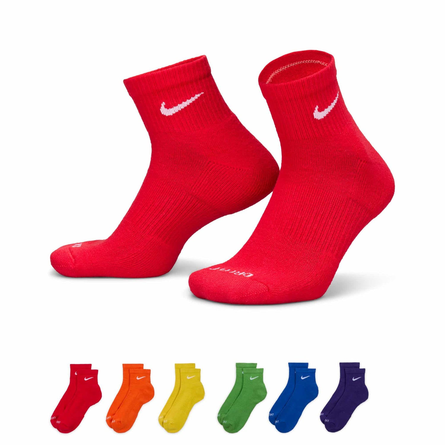 Nike Everyday Plus Cushioned Training Socks Nike Red S
