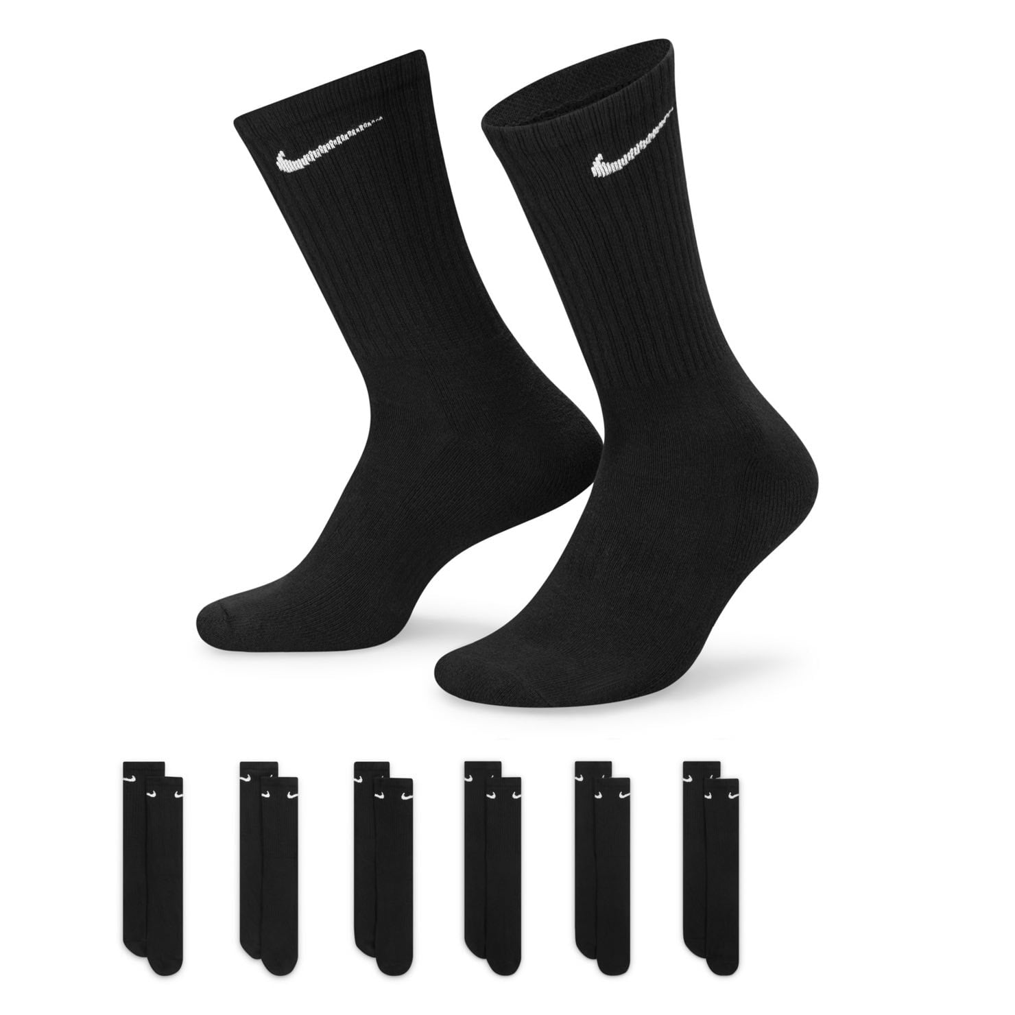 Nike Everyday Cushioned Training Socks Nike Black S