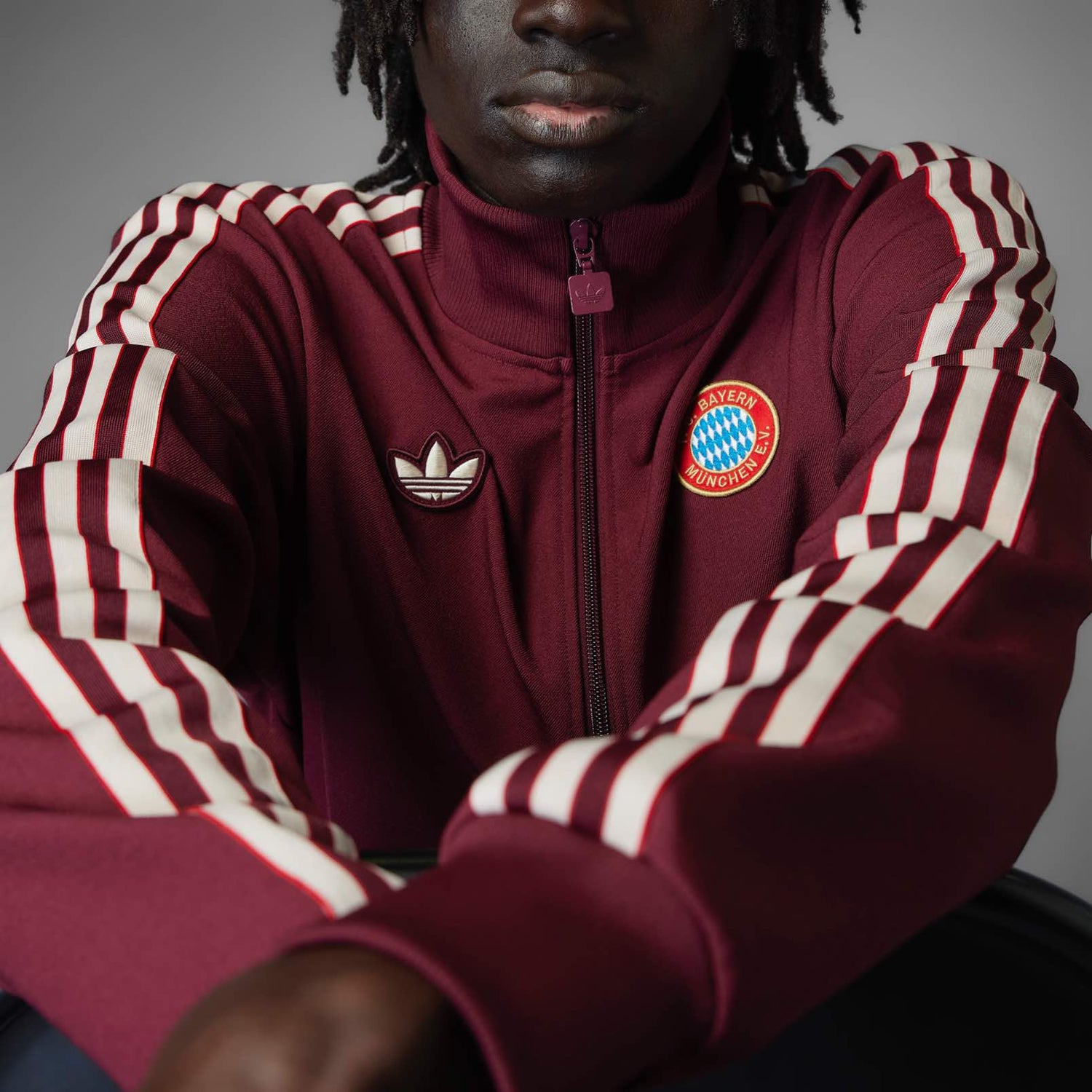 FC Bayern Terrace Icons Track Top Licensed Jerseys adidas