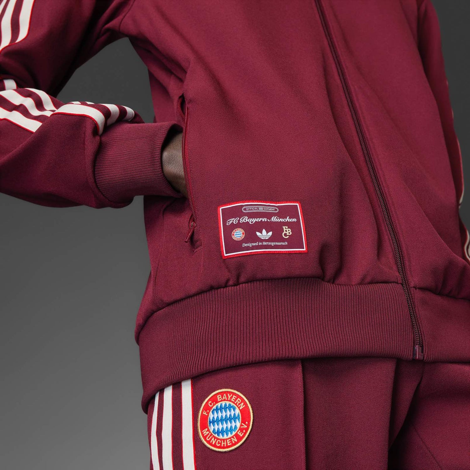 FC Bayern Terrace Icons Track Top Licensed Jerseys adidas
