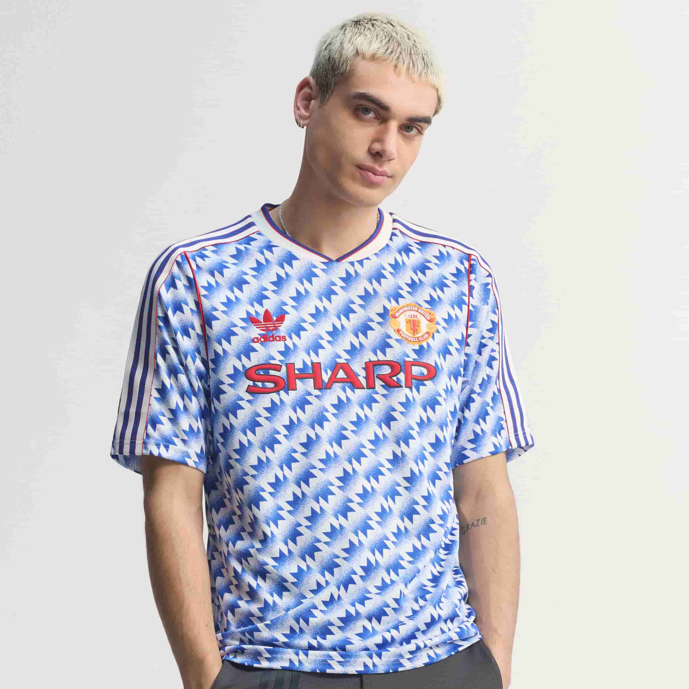 Manchester United Away Jersey 90 Official Jerseys adidas White XS