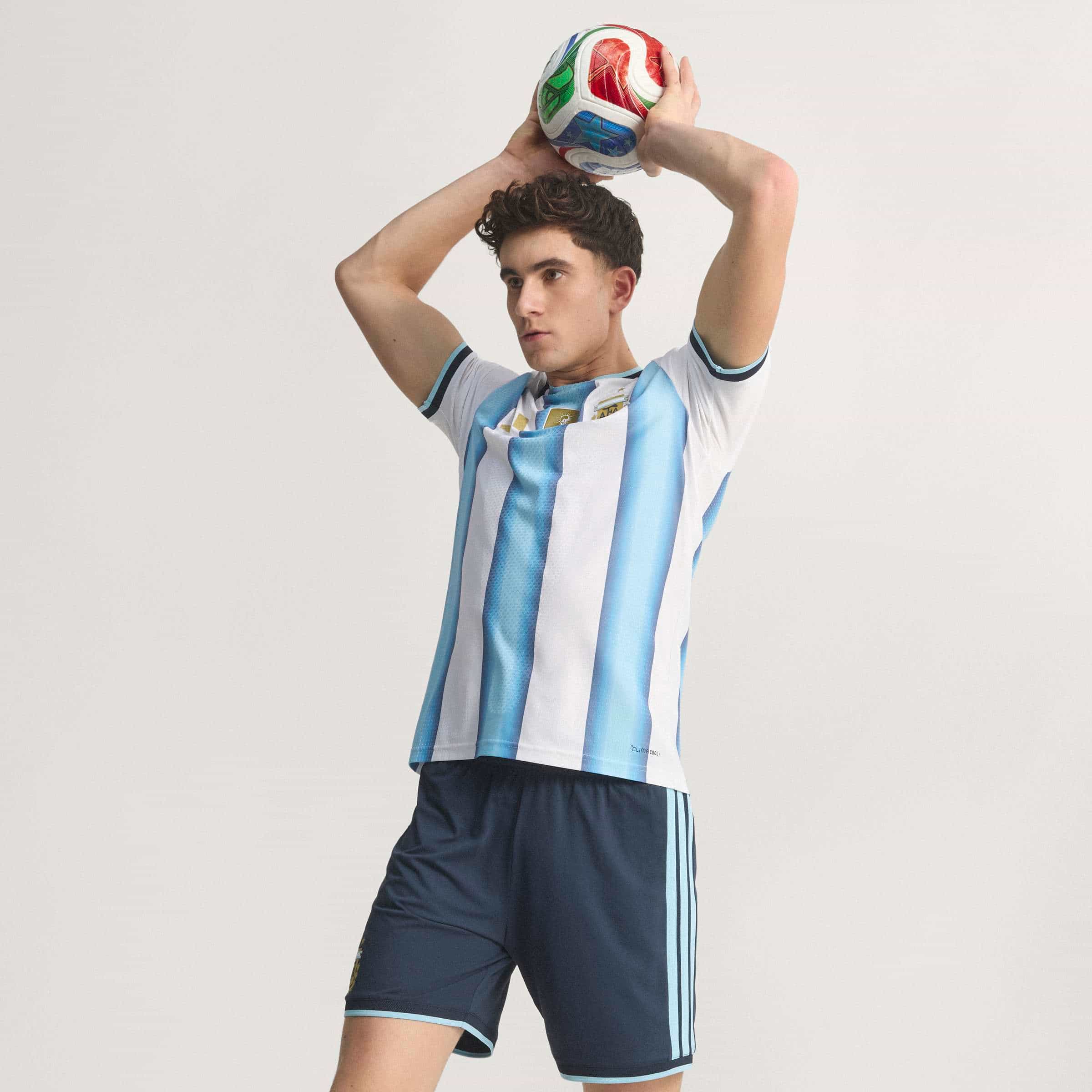 Argentina 26 Home Authentic Jersey Official Jerseys adidas
