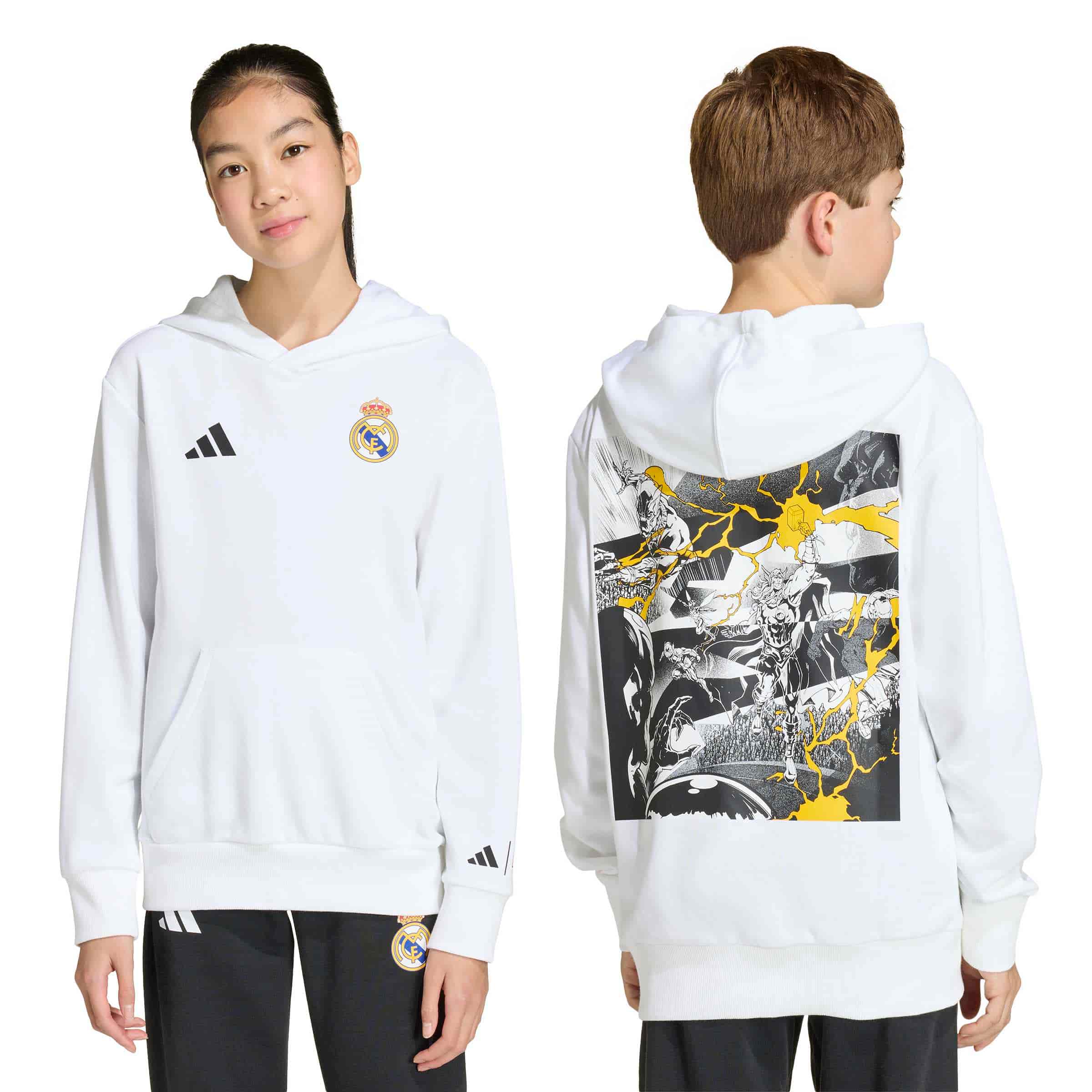 adidas Real Madrid Avengers Hoodie Jr. Pre-match Tops adidas