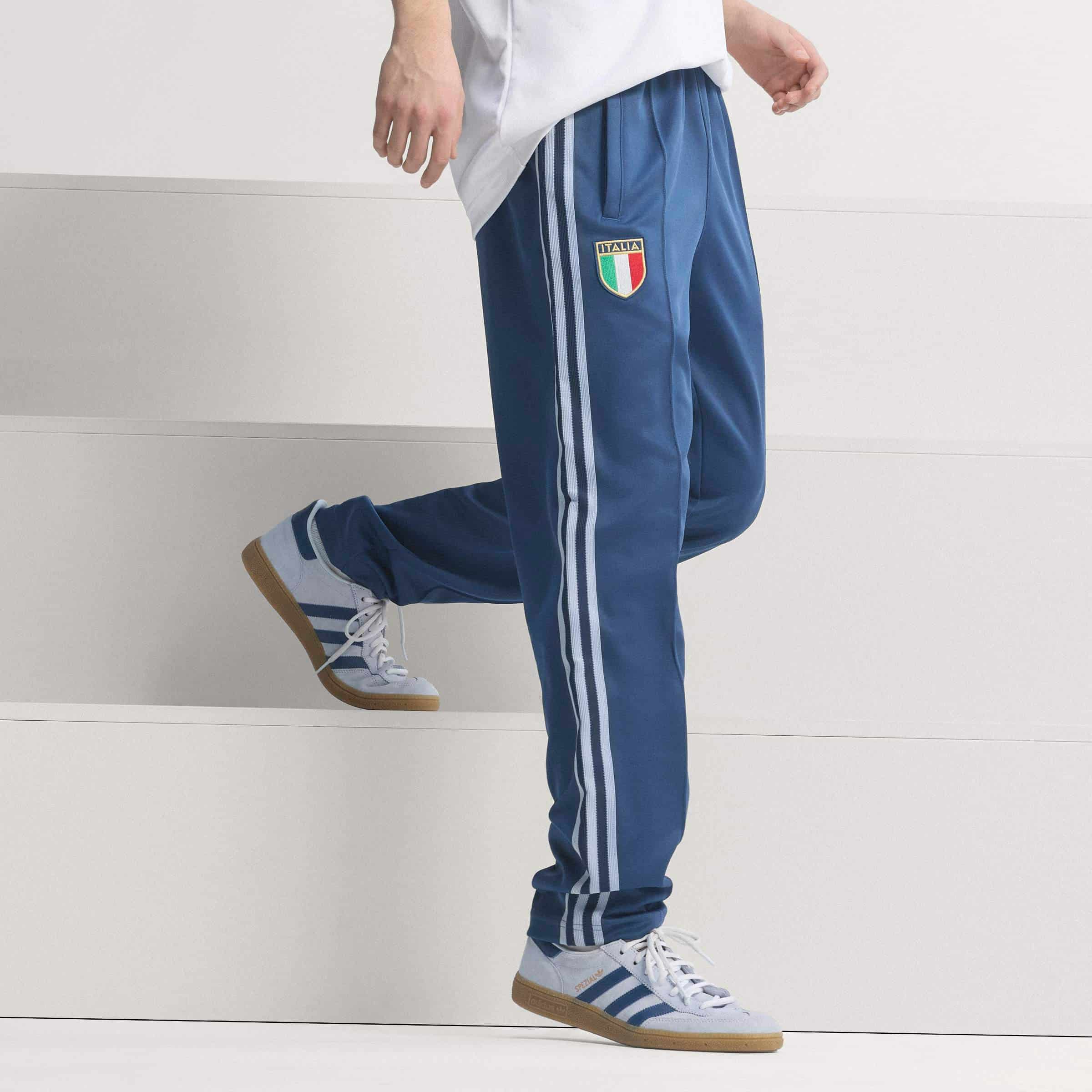 Italy Originals Track Pants Training Bottoms adidas Blue XS