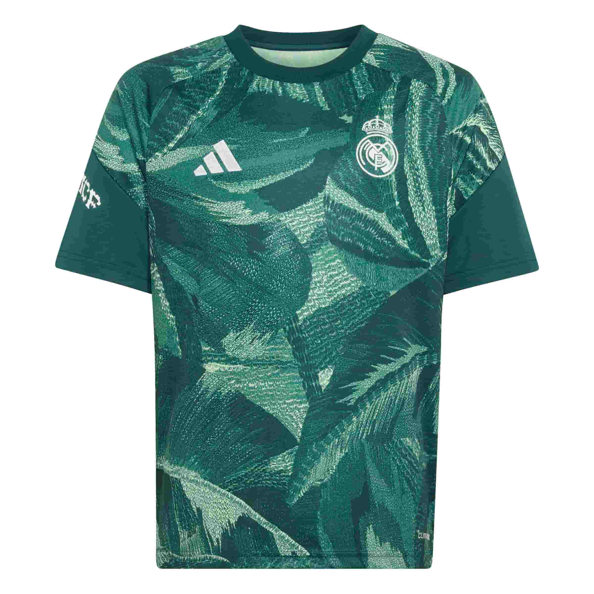 Real Madrid 26/27 Pre-Match Jersey Youth Pre-match Tops adidas Green YXS