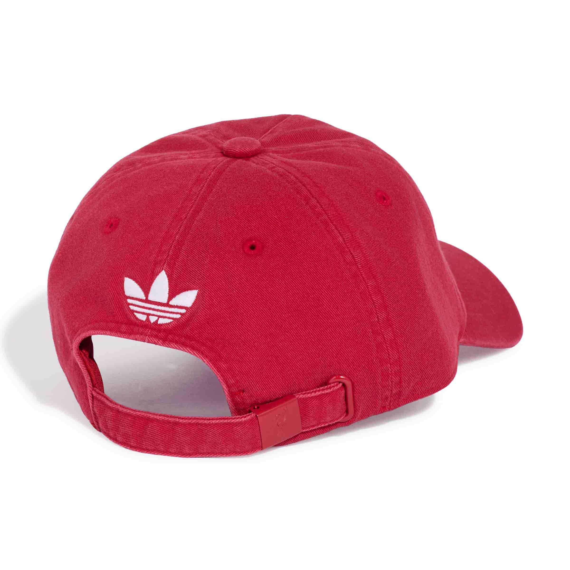 Liverpool FC Dad Cap in red with adjustable fit, adidas branding and official club crest