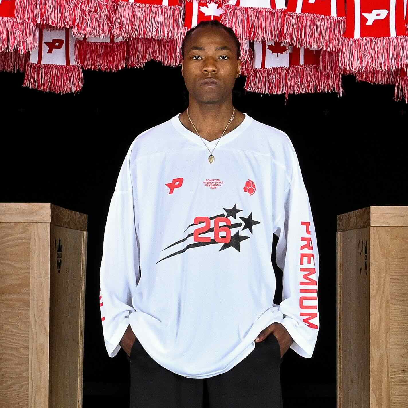 Premium Soccer Hockey Jersey Lifestyle Wear Premium Soccer White XS