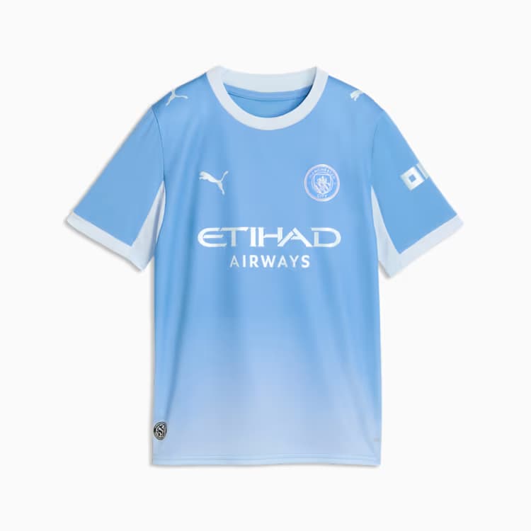 Manchester City Home Jersey Youth Official Jerseys PUMA