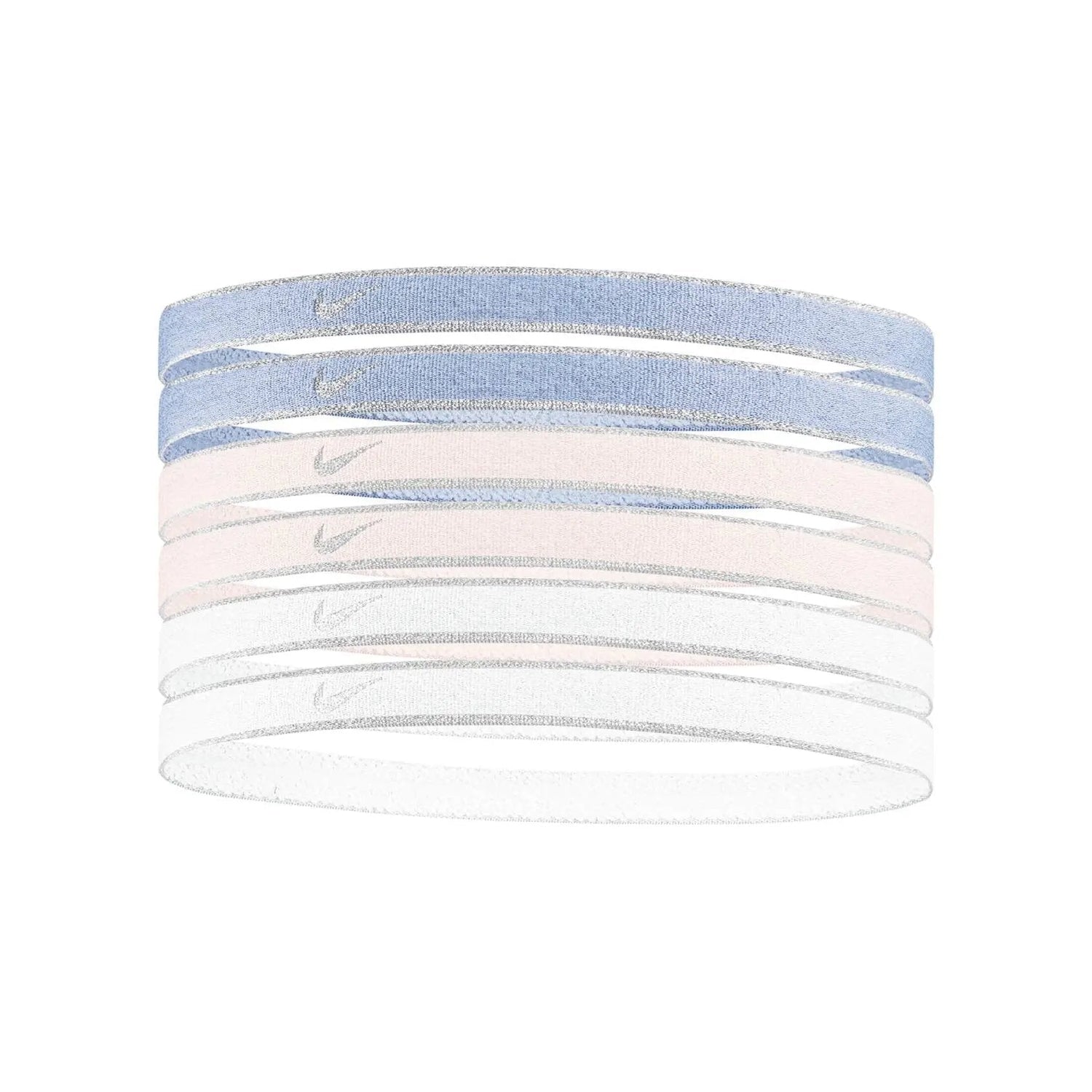 Nike Swoosh Sport Headbands Assorted 6PK Headbands Nike White ONE SIZE