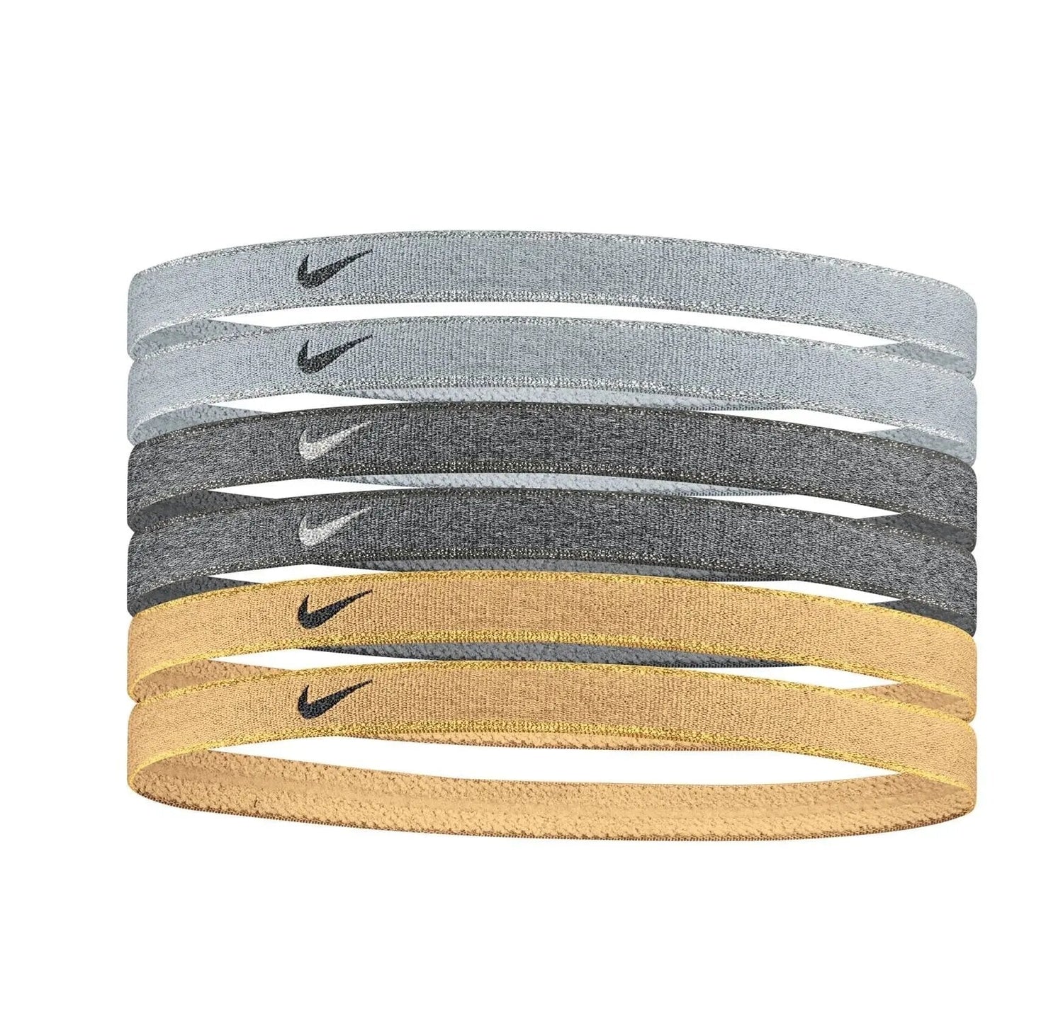 Nike Swoosh Sport Headbands Assorted 6PK Headbands Nike Grey ONE SIZE