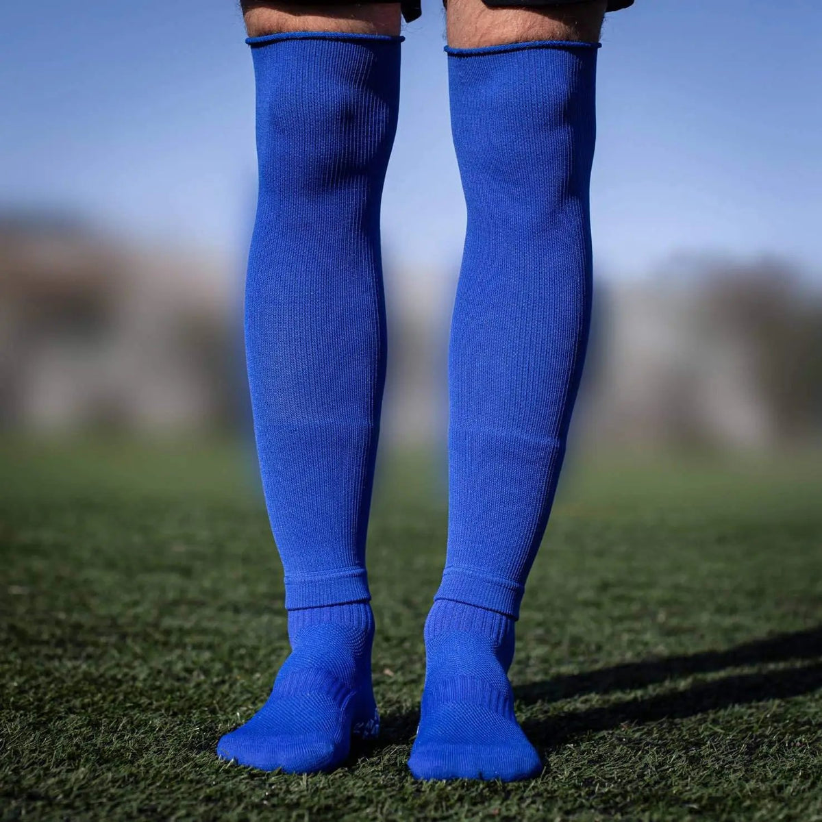 Football Sock Sleeves To Accompany Grip Socks - Fits Over Calf/Shin Pads -  Variety Of Colours To Match Your Team Kit (Black) : : Fashion