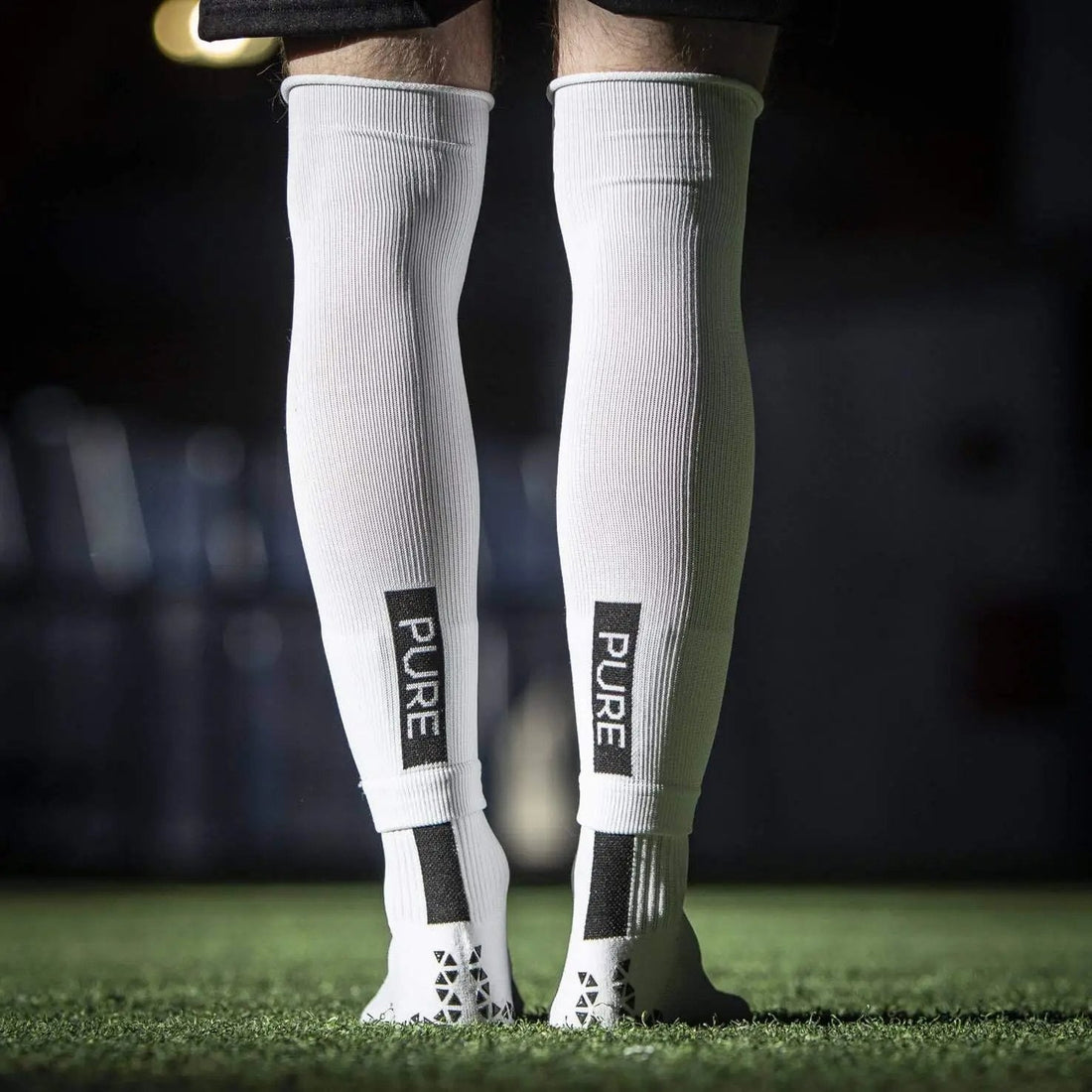 Pure Sleeves Long White Soccer Sleeves Pure White ONE SIZE