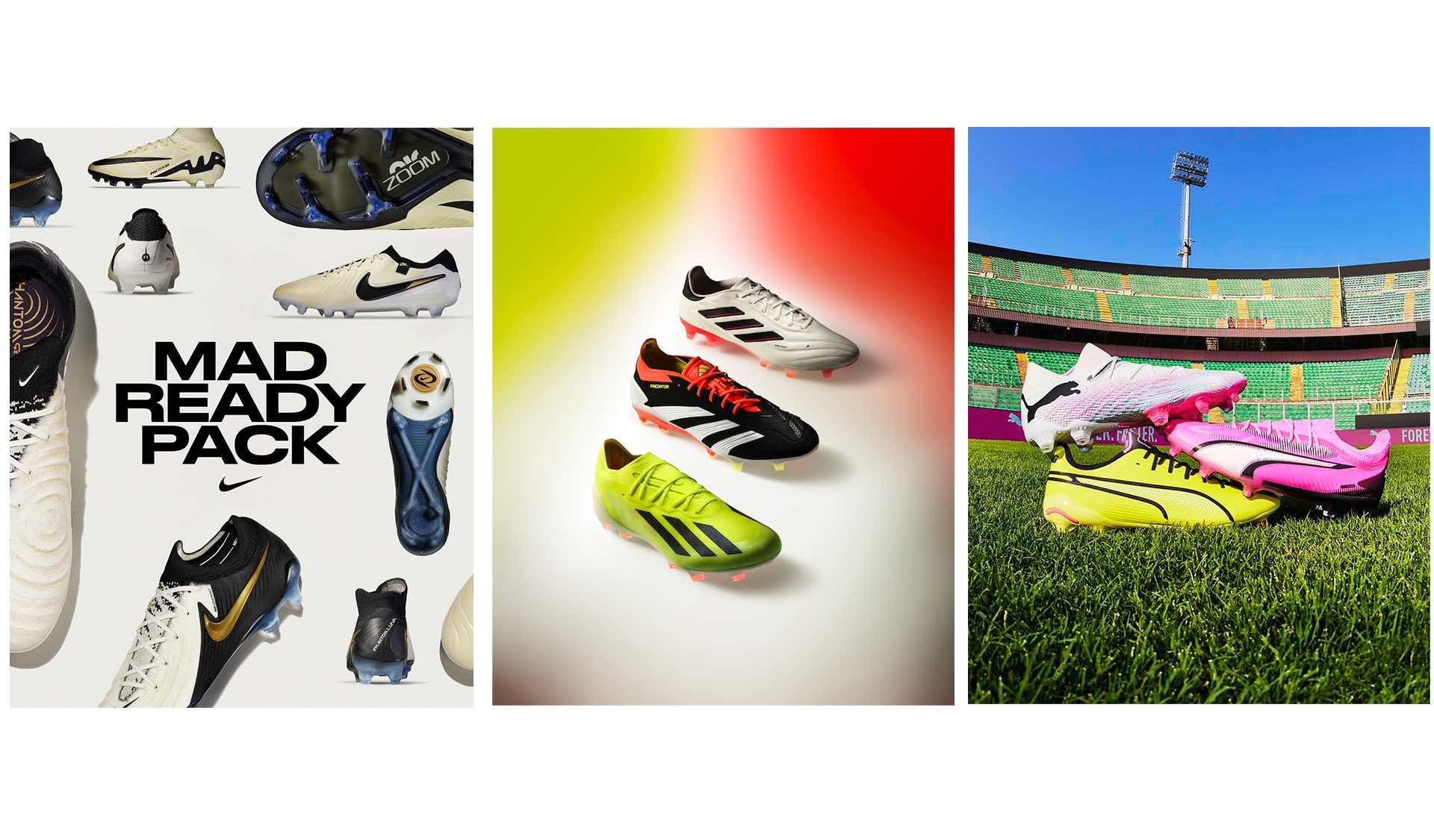 Revolutionizing the Game: Adidas Solar Energy Pack, Nike Mad Ready Pack, and Puma Phenomenal Pack Soccer Cleats - Available at PREMIUM SOCCER