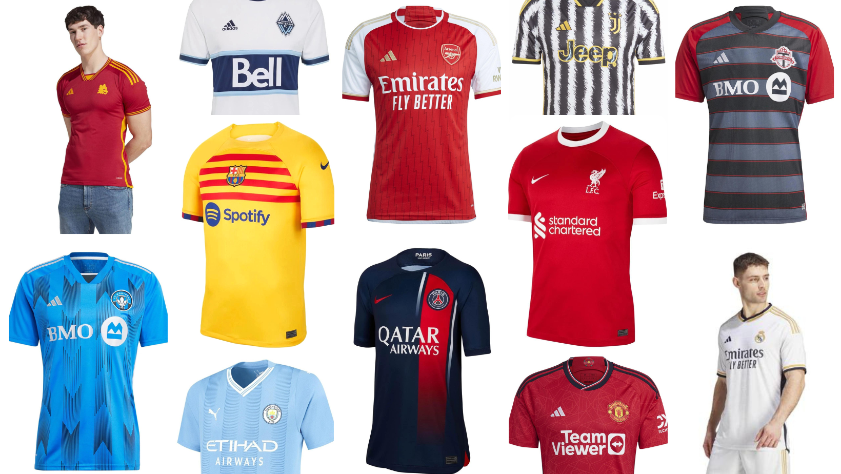 Discover All of Your Favorite Club Team Soccer Jerseys