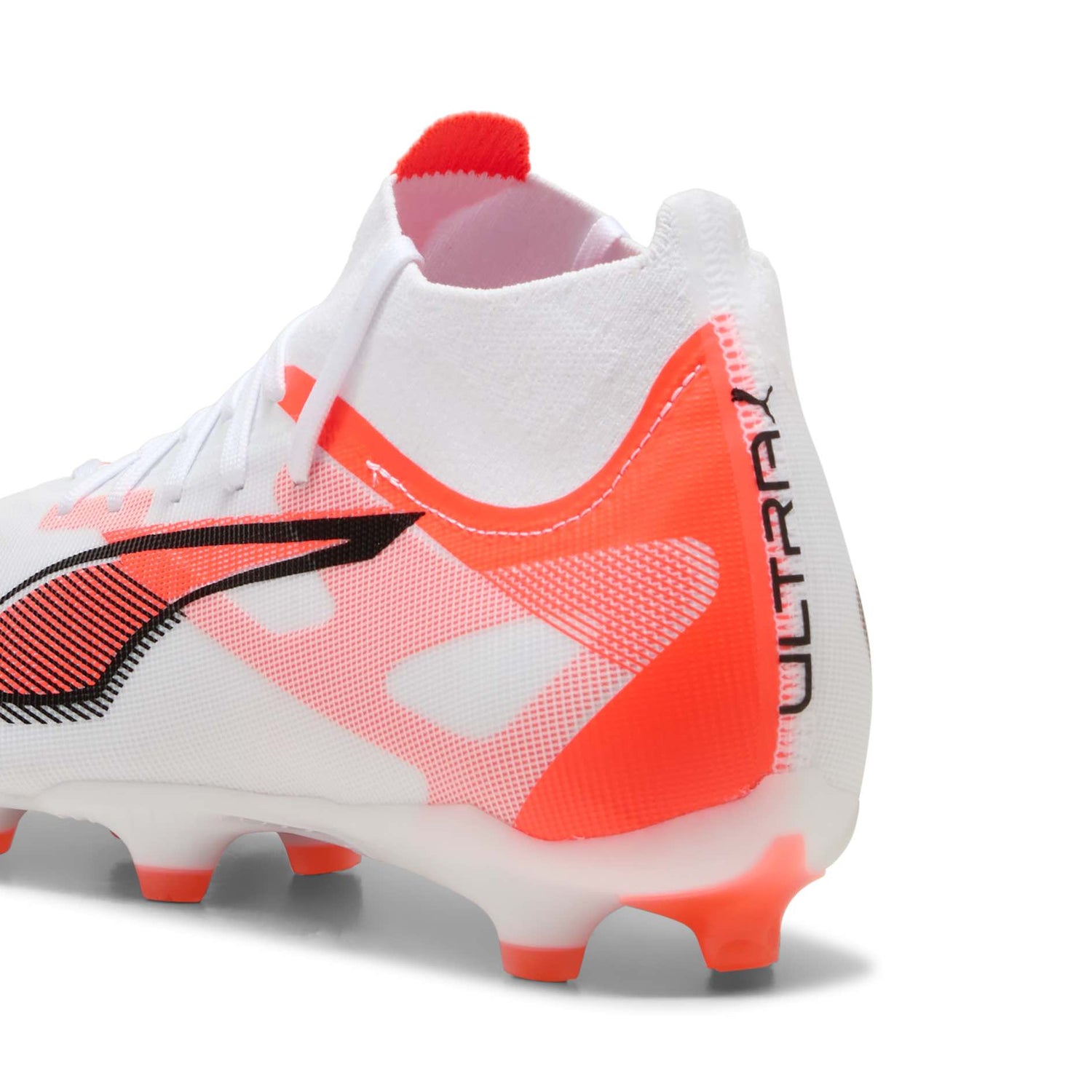 PUMA ULTRA 5 Match+ FG/AG Soccer Cleats with SPEEDSYSTEM and FastTrax studs for rapid acceleration and precise control.