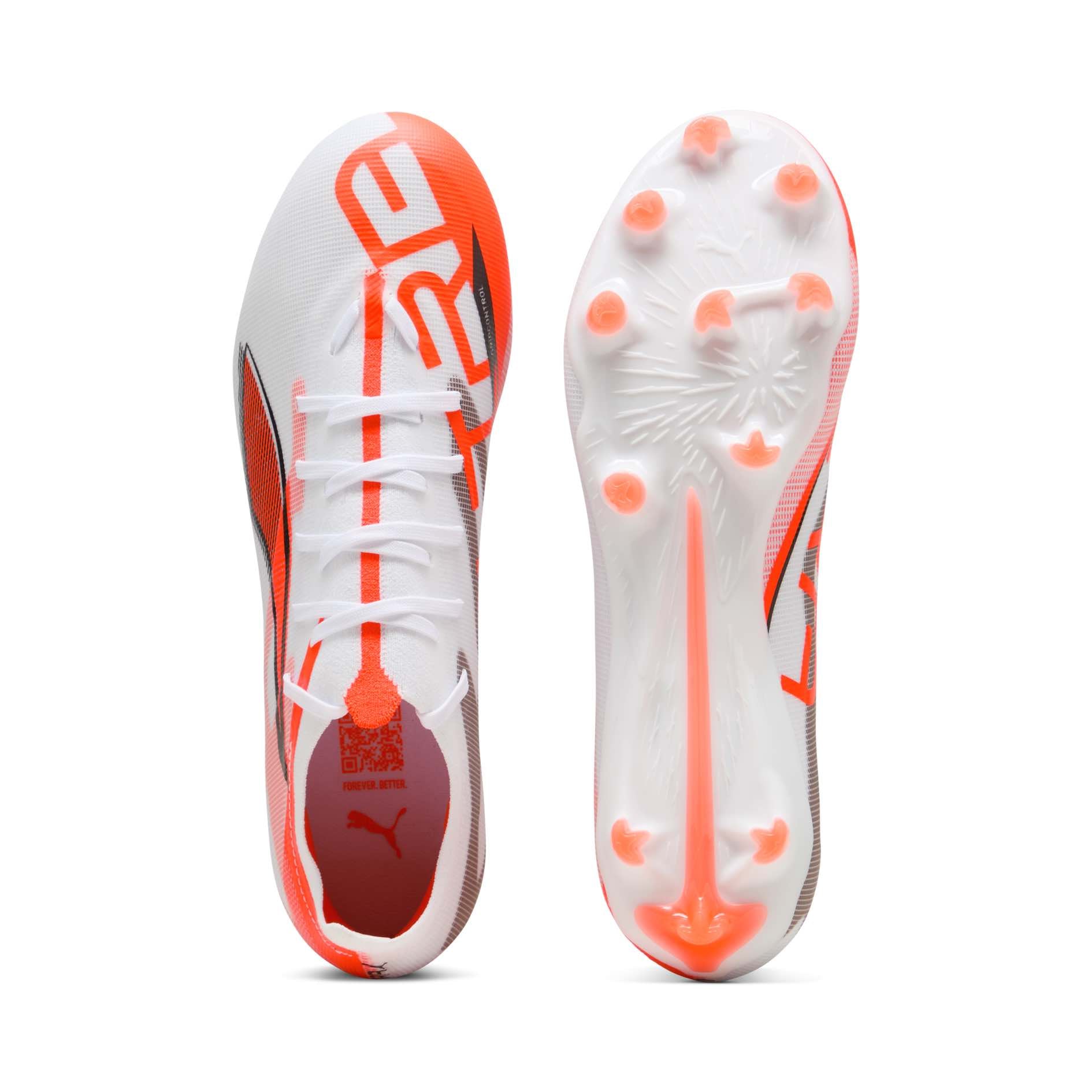 PUMA ULTRA 5 Match FG/AG Soccer Cleats with SPEEDSYSTEM outsole and FastTrax studs for explosive speed and optimal traction.