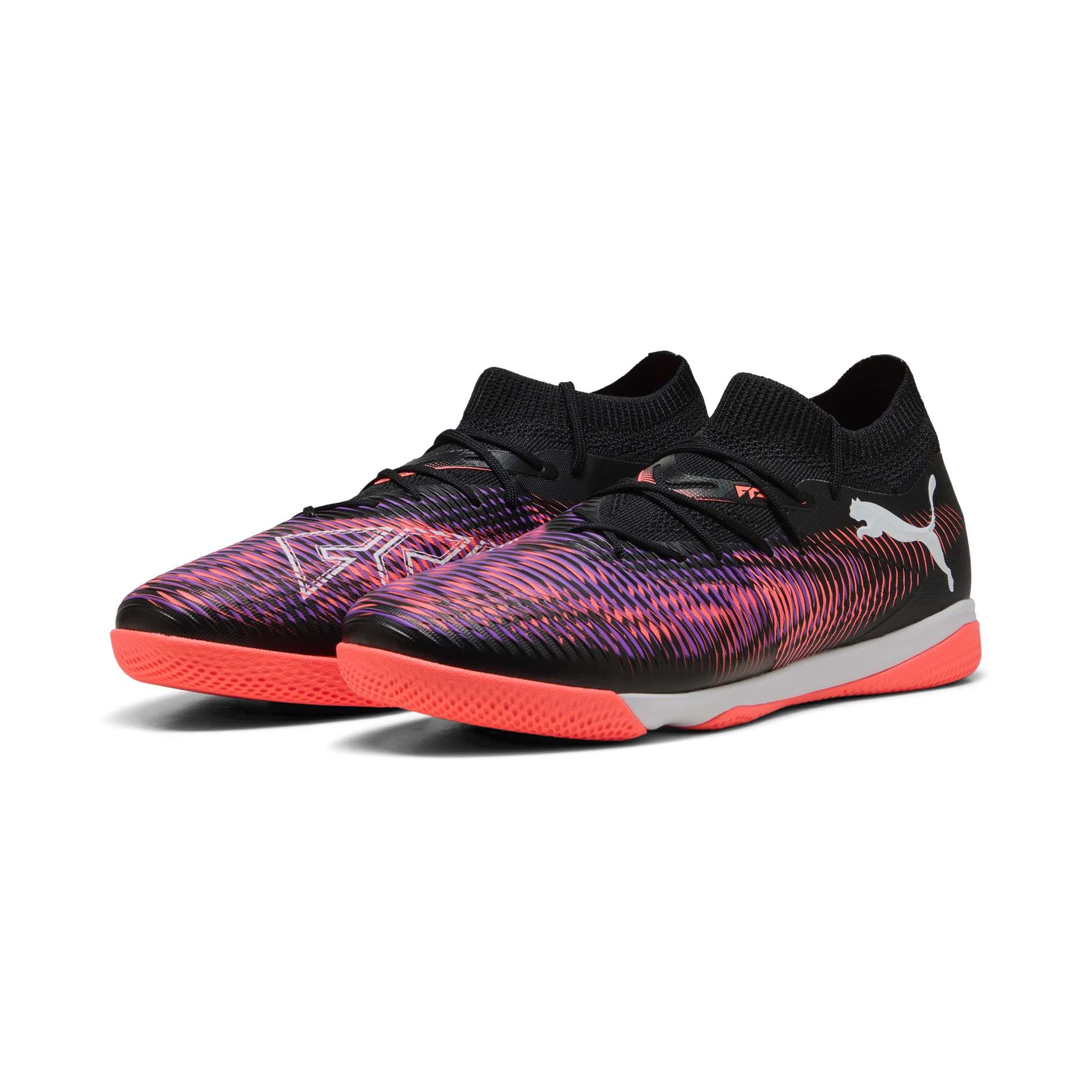 PUMA FUTURE 8 Match IT Indoor Soccer Shoes with GripControl technology and non-marking outsole for futsal performance