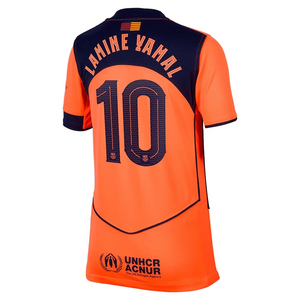 FC Barcelona 2025/26 Stadium Third Jr. Official Jerseys Nike  Lamine Yamal