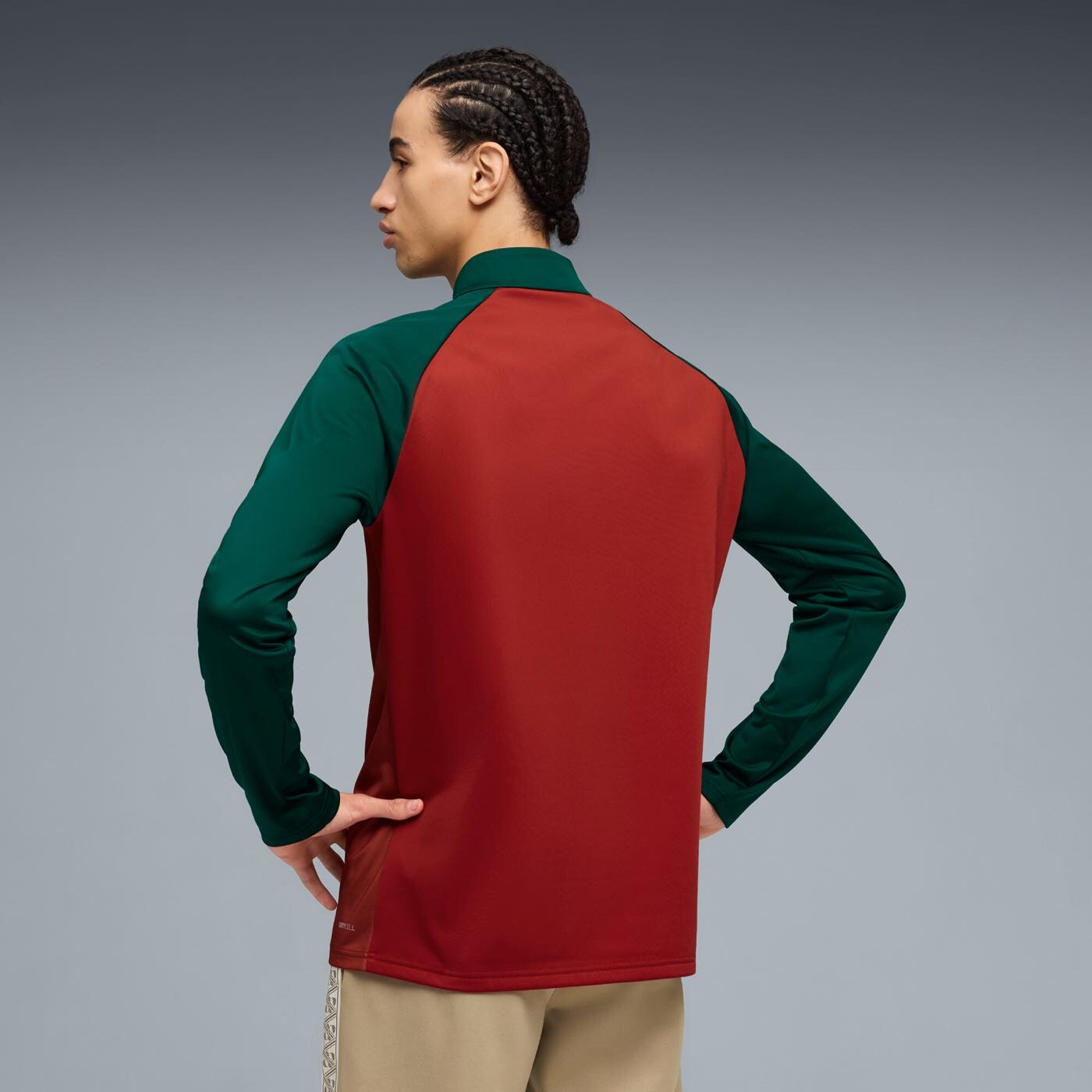 Morocco Warm Up 1/4 Zip Training Top back view