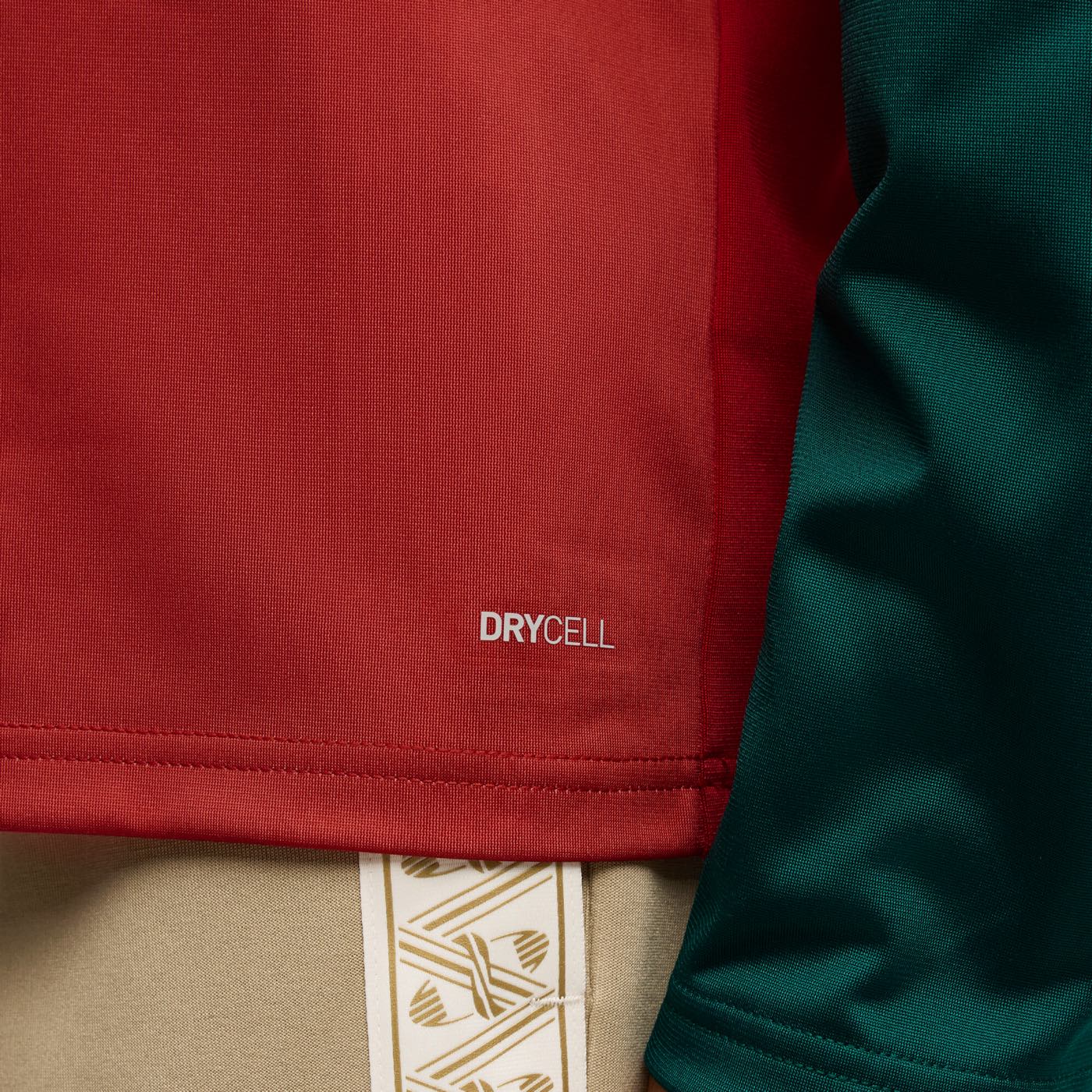 Morocco Warm Up 1/4 Zip Training Top fabric detail