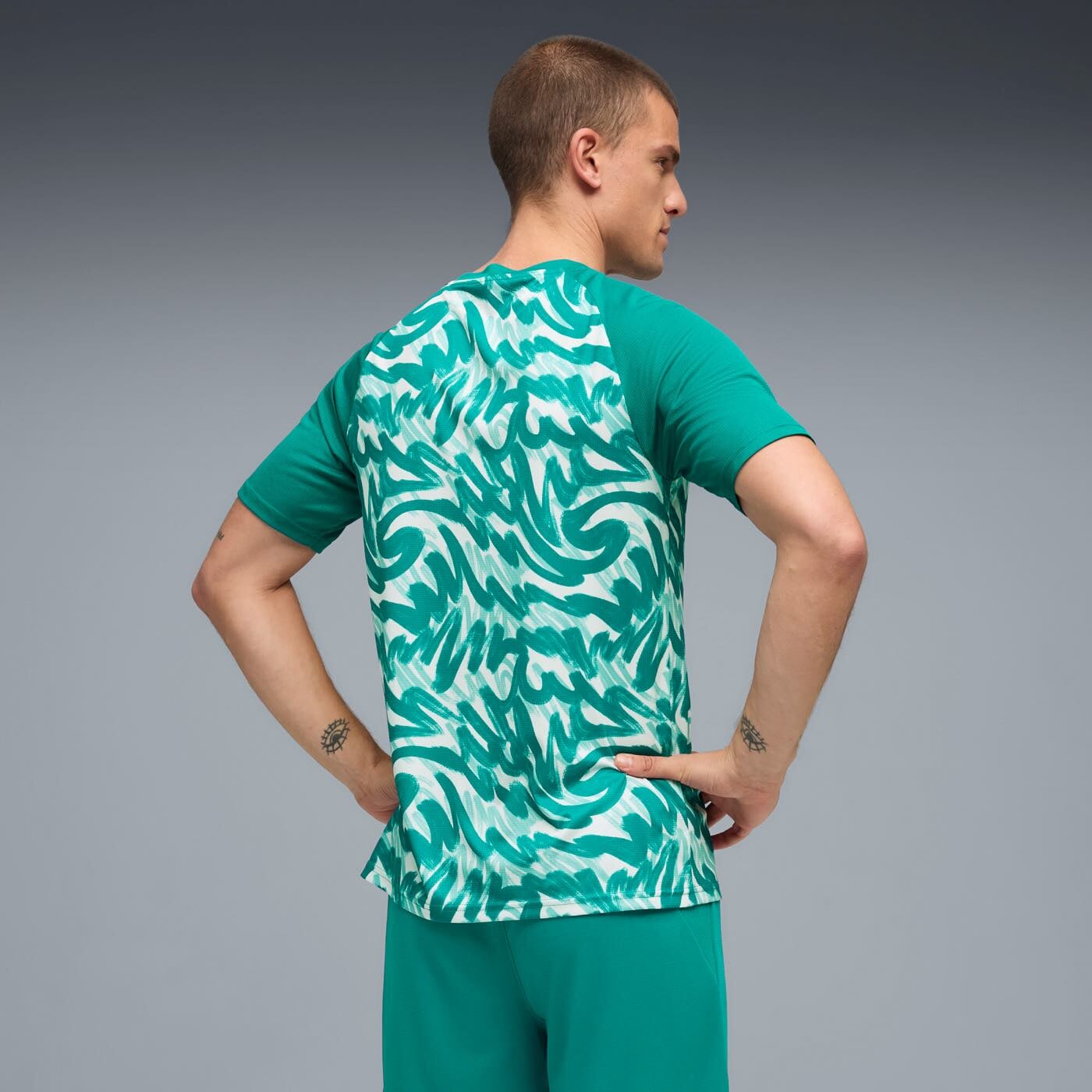 Portugal Warm Up Training Top back view worn by model