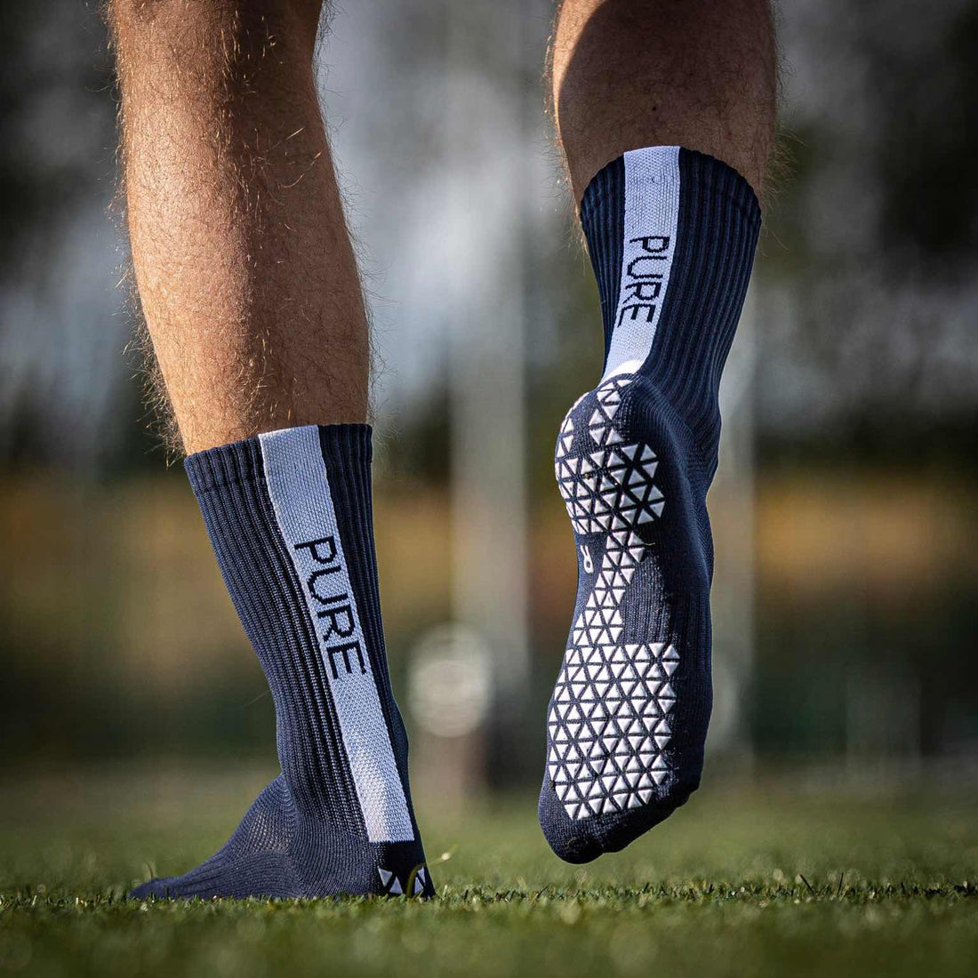 Pure Grip Socks Navy Grip Socks Pure Darkblue S 