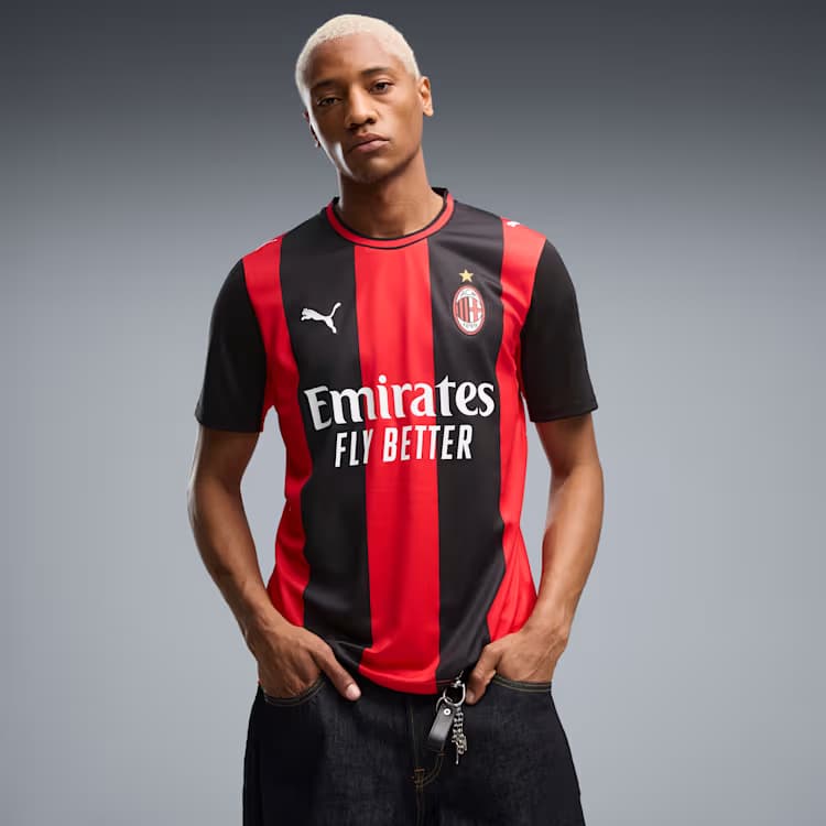 AC Milan Home Jersey Official Jerseys PUMA Black S 