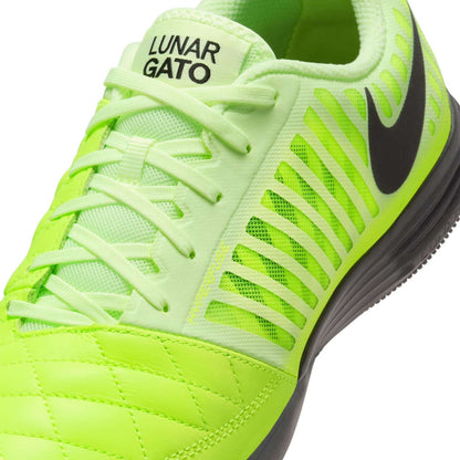 Nike Lunargato II indoor court soccer shoes showcasing their sleek design and performance features.