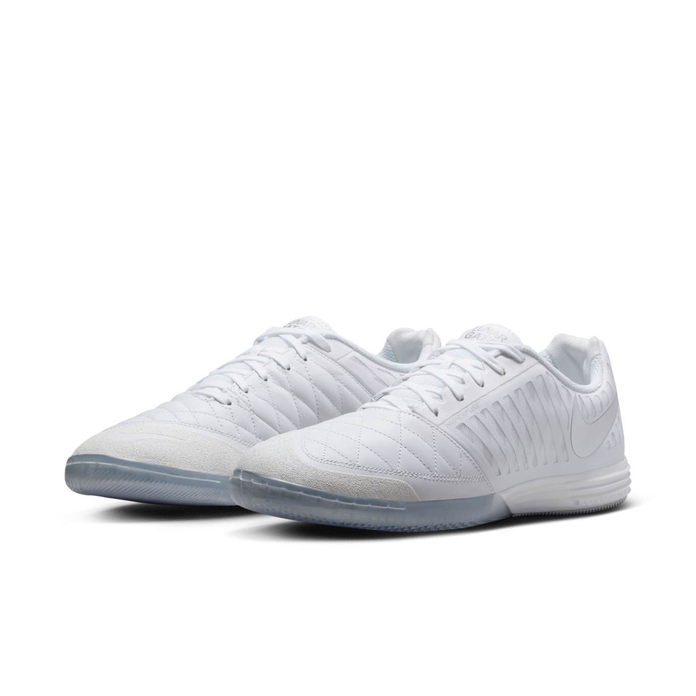 Nike Lunargato II indoor court soccer shoes showcasing their sleek design and performance features.