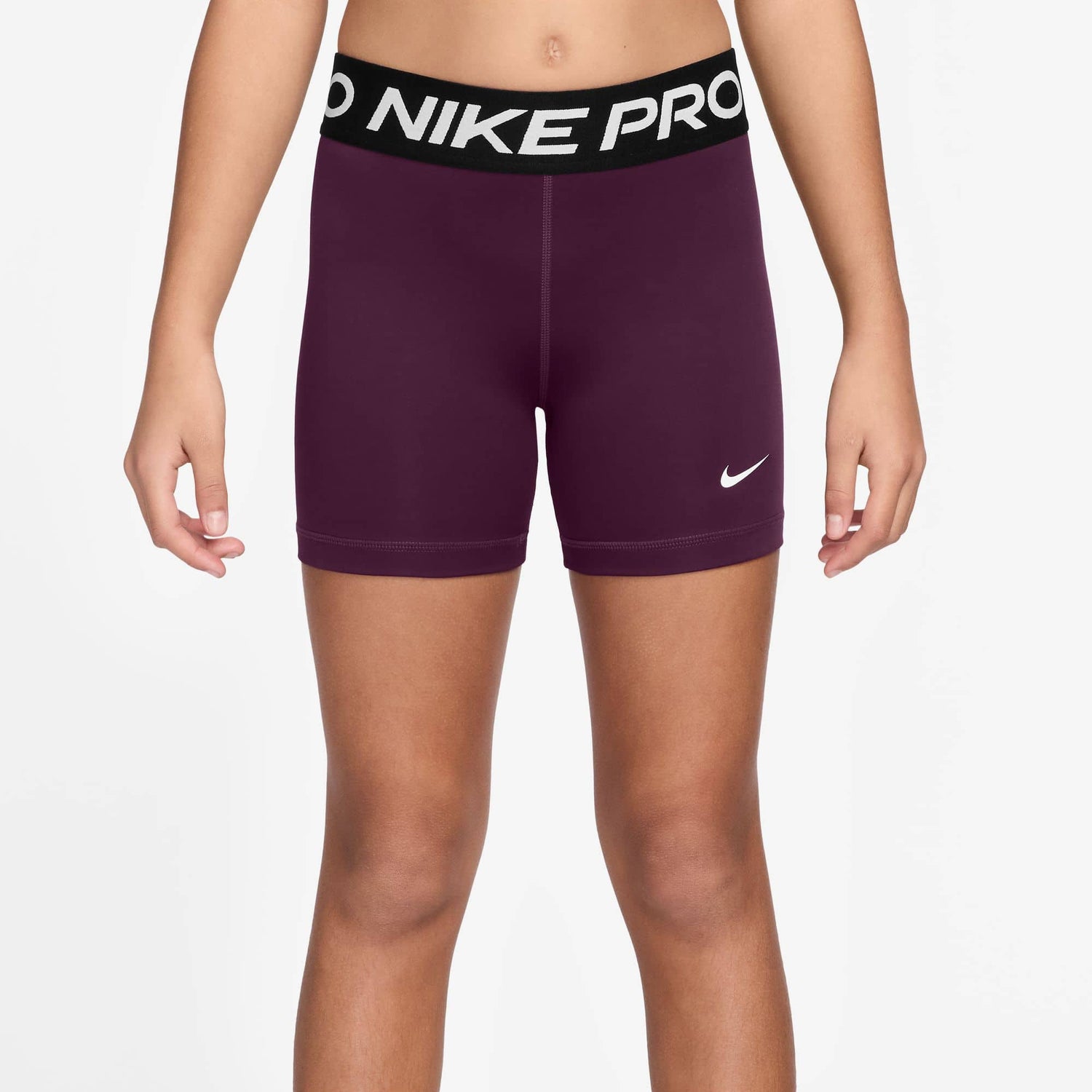 Nike Pro Older Girls Shorts 3&quot; Compression Shorts Nike Dark Purple YXS 