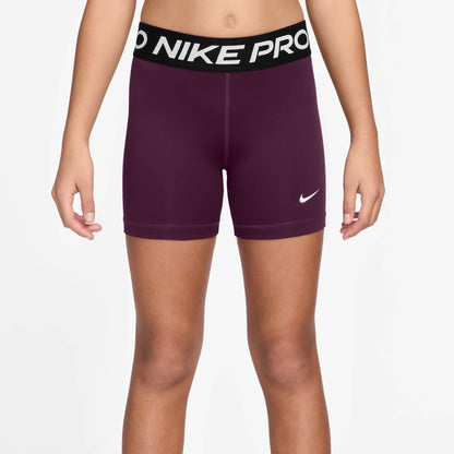Nike Pro Older Girls Shorts 3&quot; Compression Shorts Nike Dark Purple YXS 