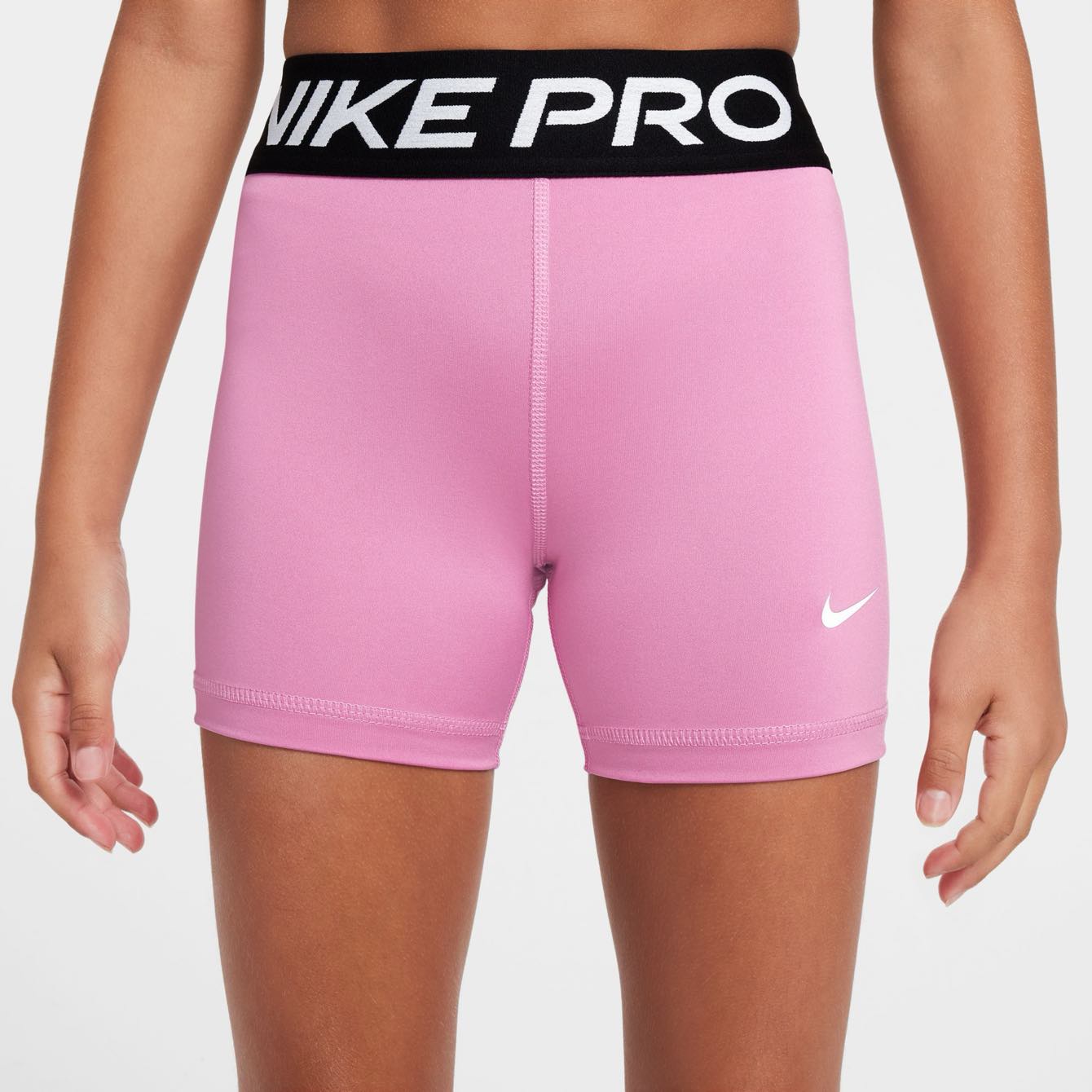 Nike Pro Older Girls Shorts 3&quot; Training Shorts Nike Pink YS 