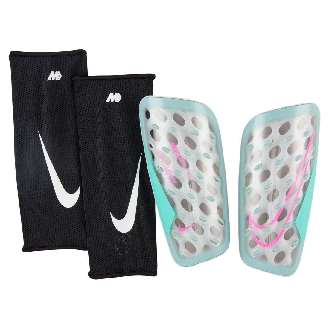 Nike Mercurial FlyLite SuperLock Shin Guards Nike Grey S 