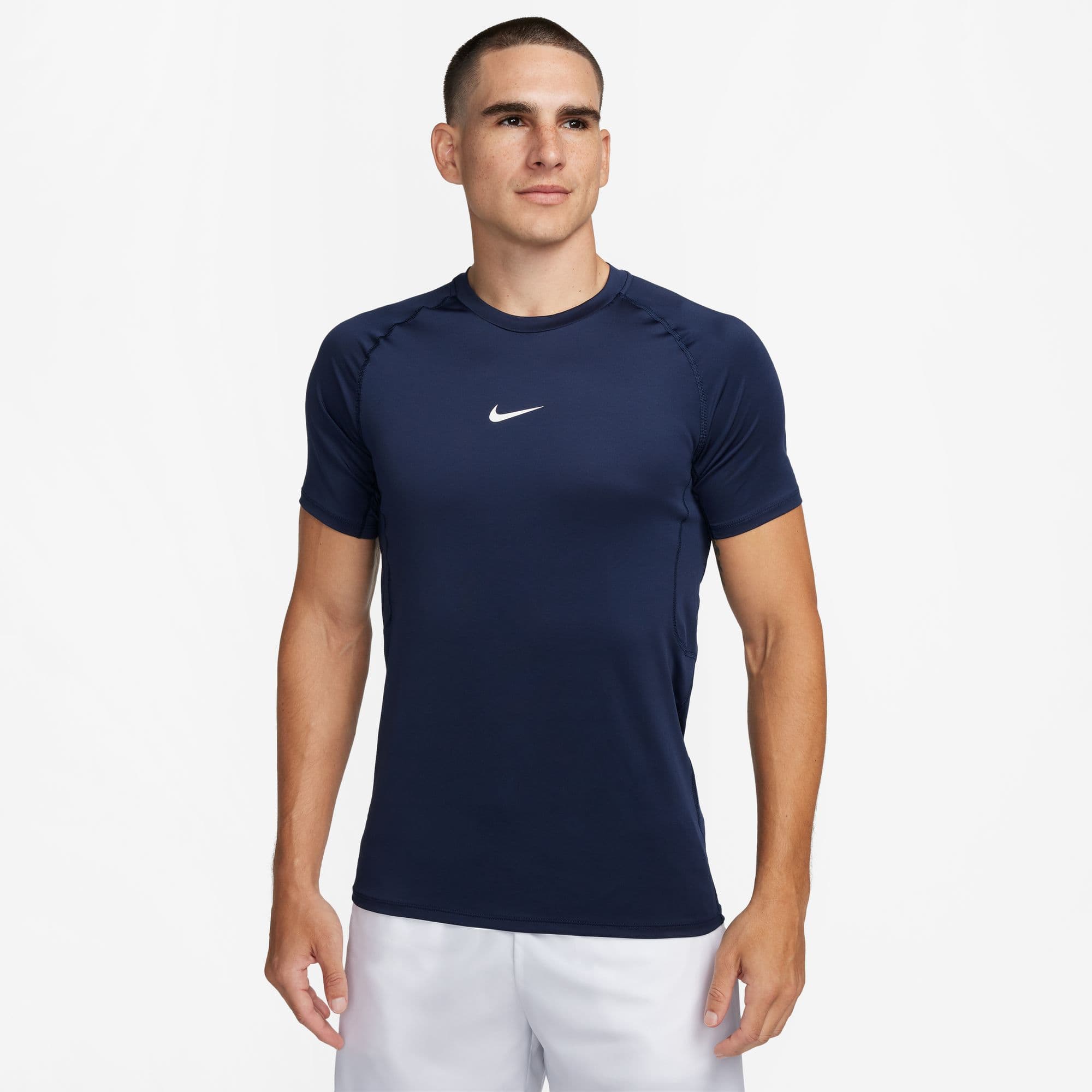 nike pro blue shirt