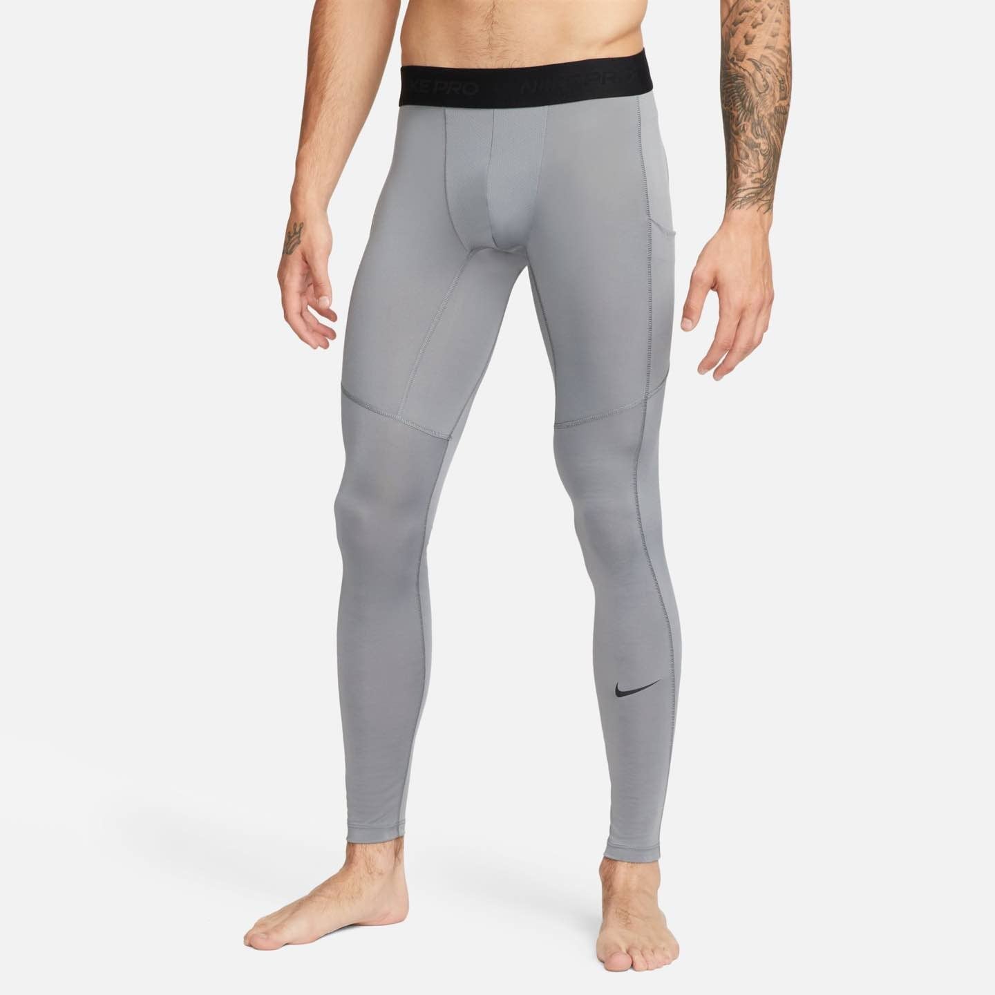 Nike Men s Pro Dri Fit Tights in Black White