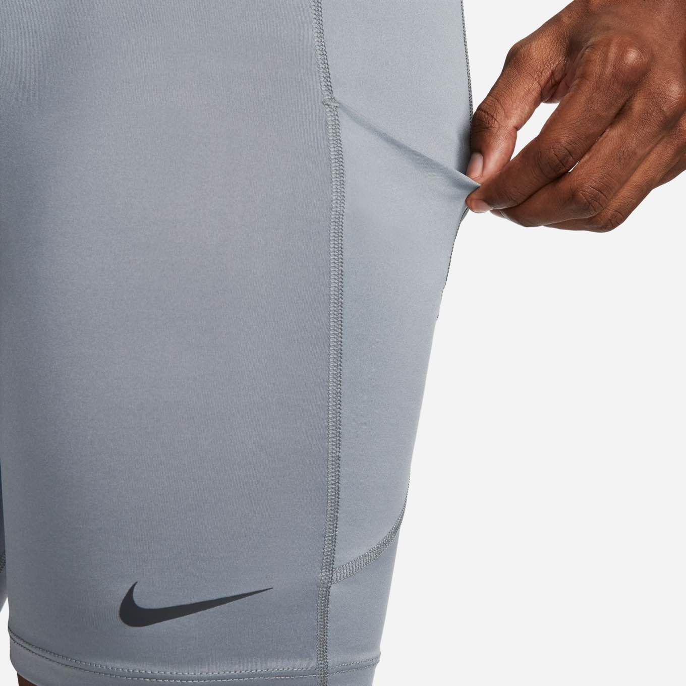 Nike Men s Pro Dri Fit 9 Shorts in Smoke Grey Black